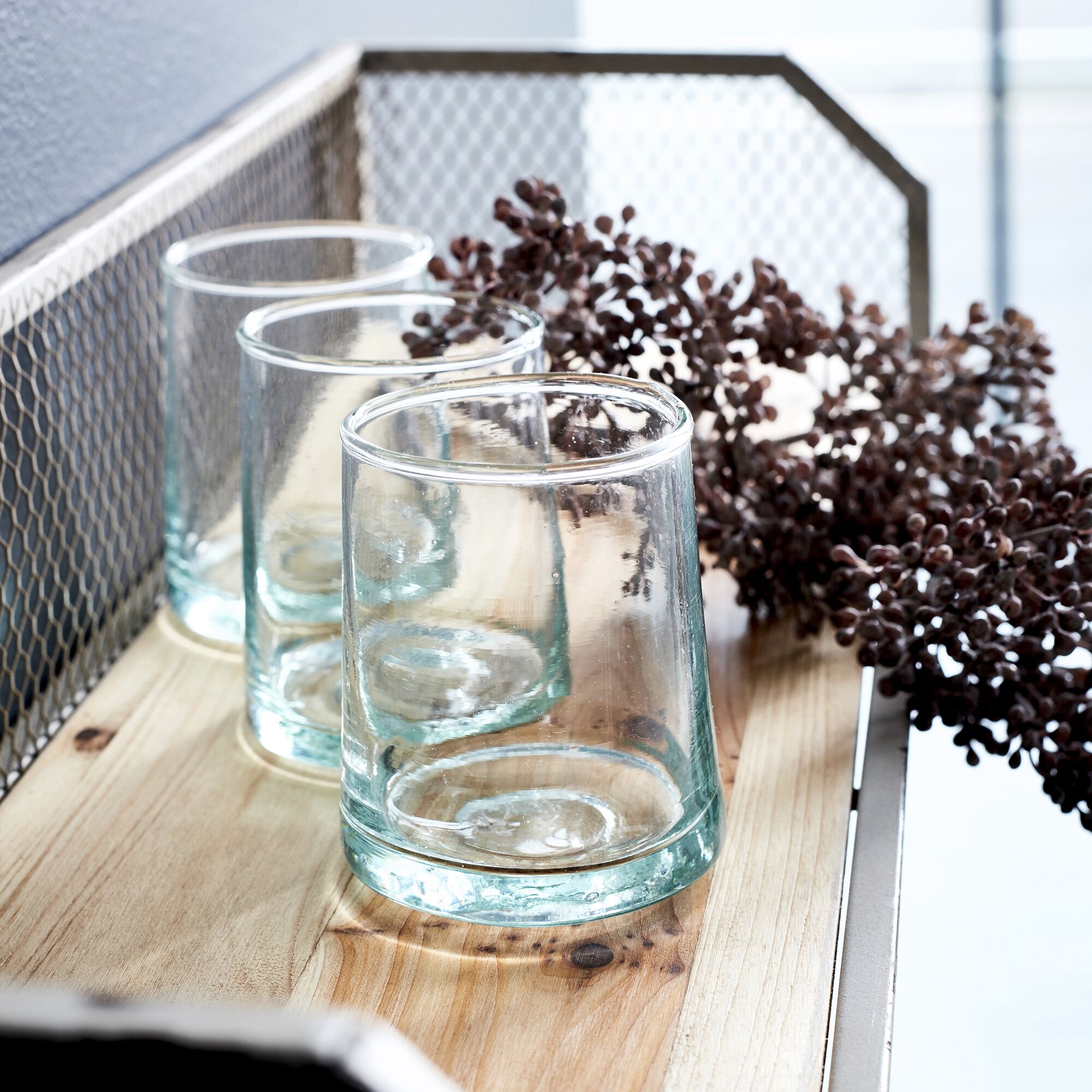 BELDI - Gobelet en verre recyclé 25cl - transparent