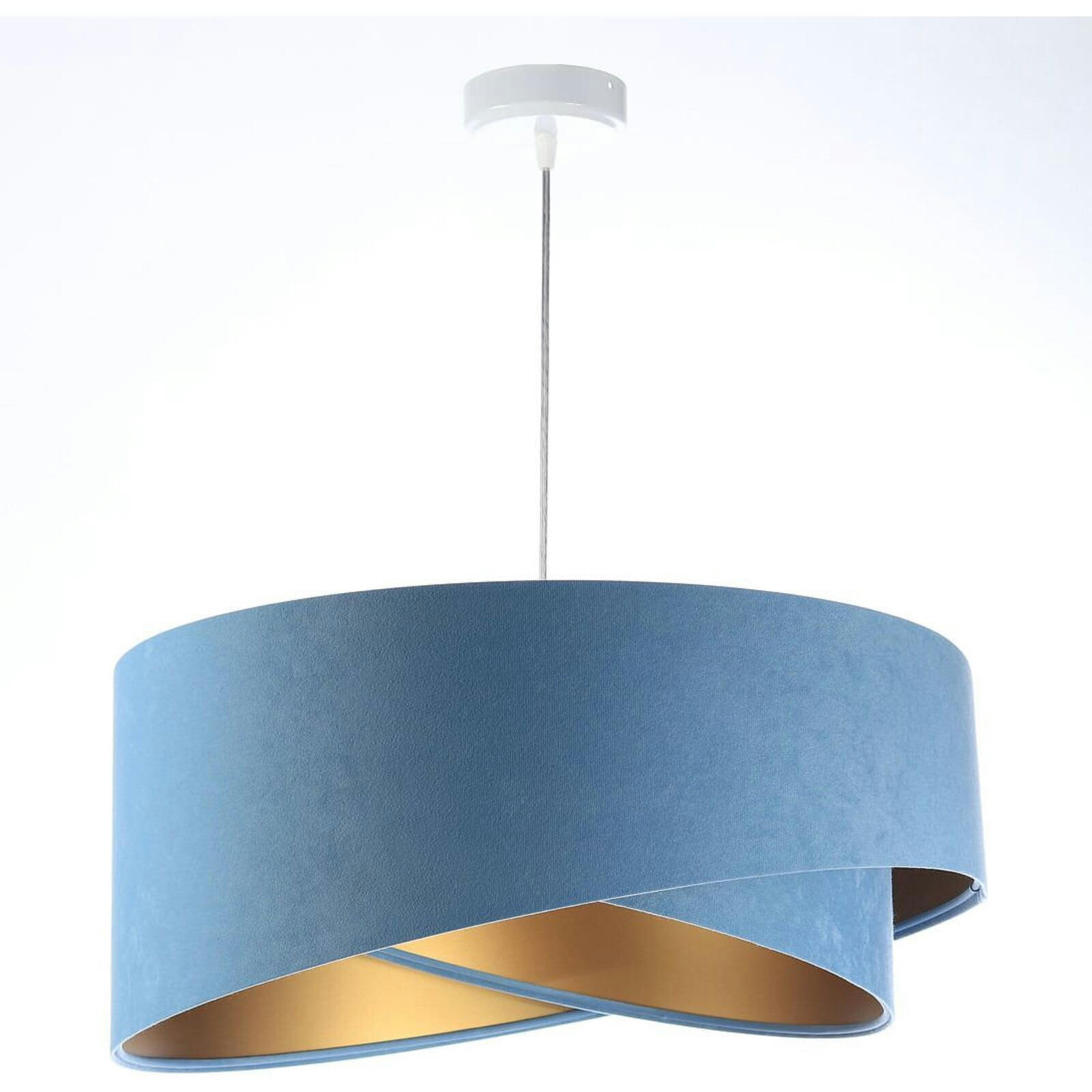 GALAXY - Suspension Tissu Bleu 50x50x105 cm