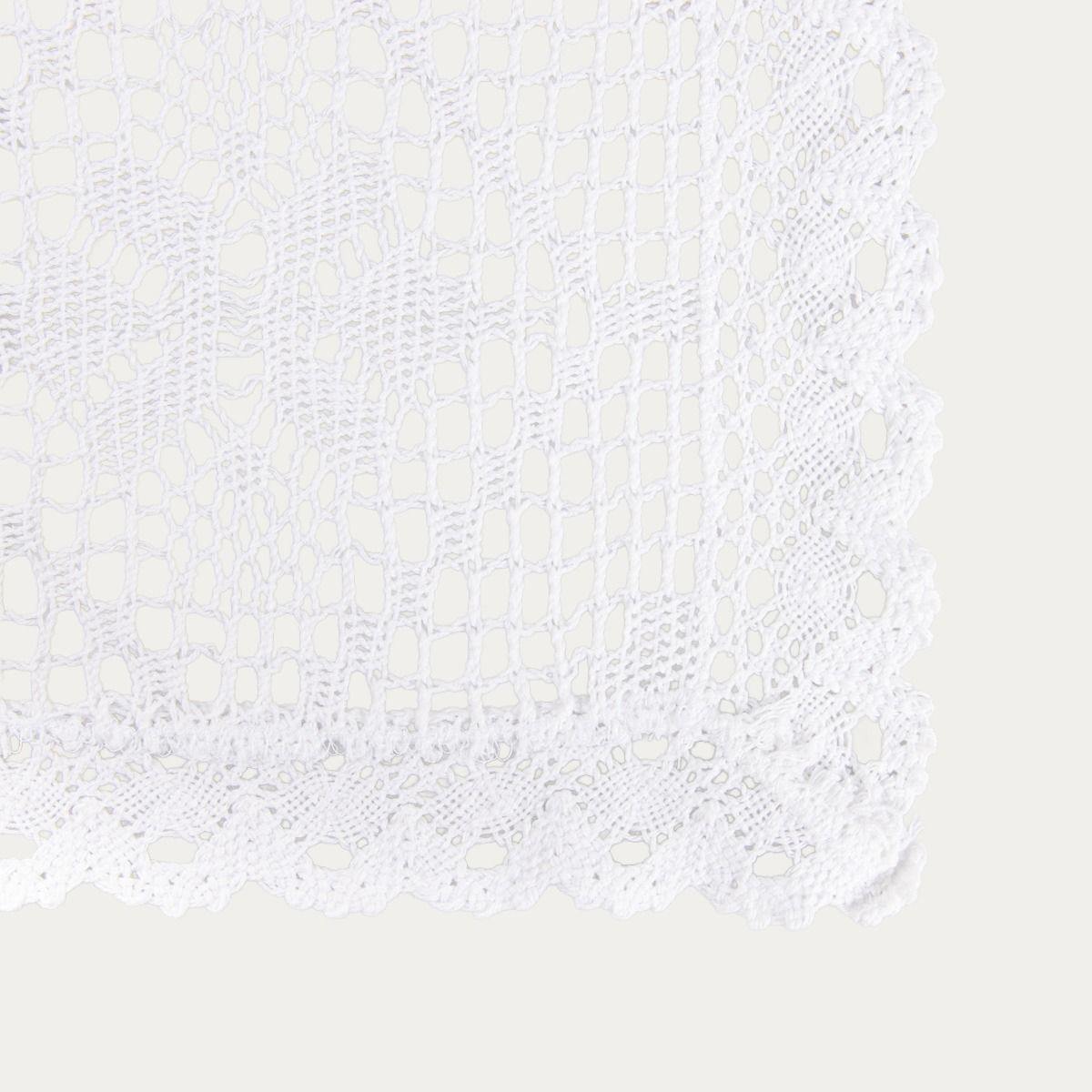 Obrus CROCHET szydełkowy biały 130x170 cm