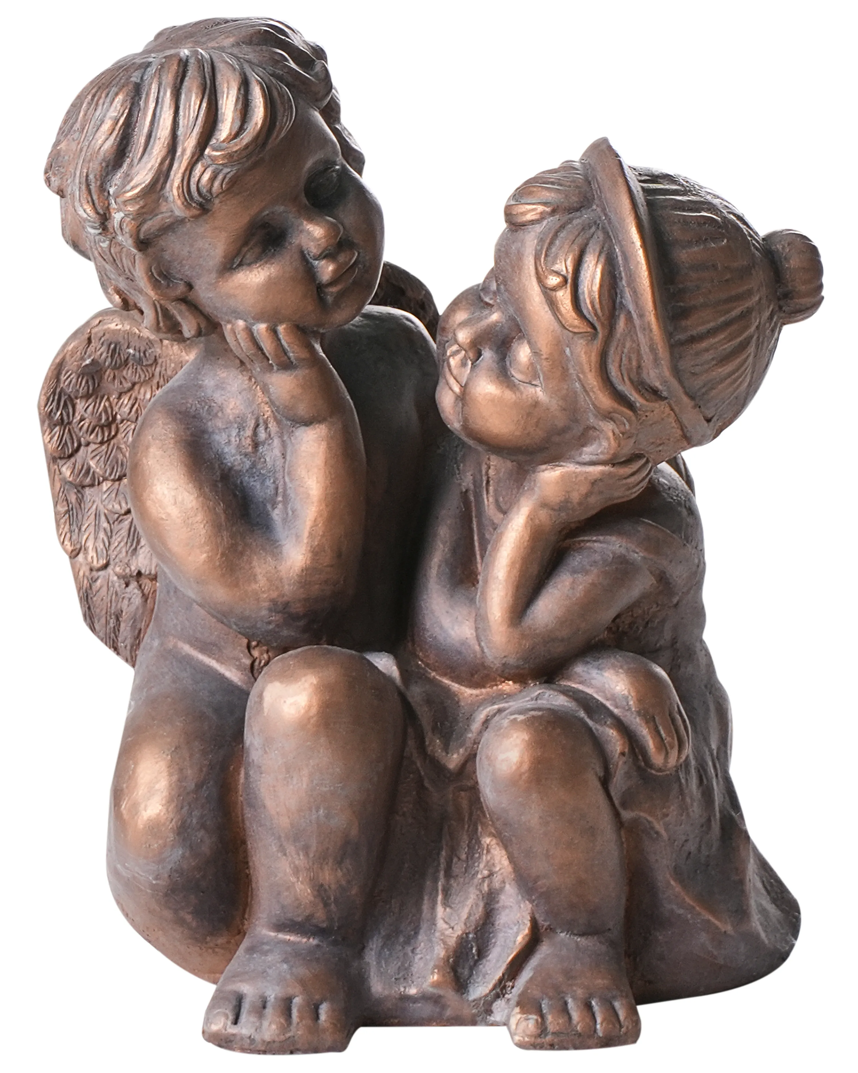 Garden Figurine DAMARO Children Brown
