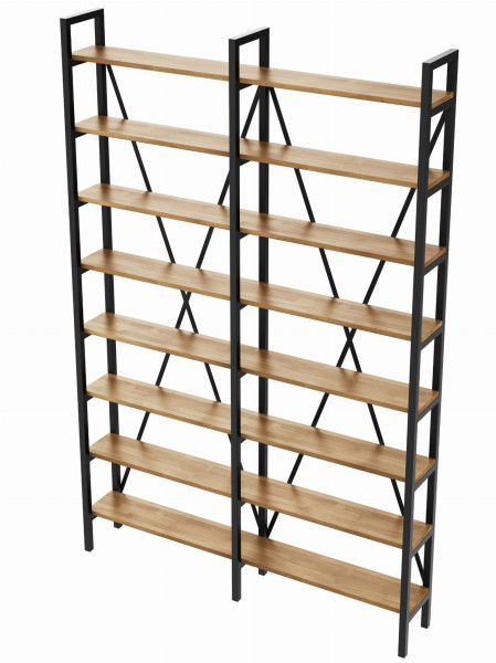 Regał Medium Industrial Loft na książki D8 R 245x160x30 cm