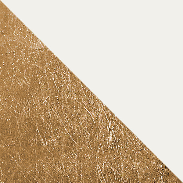 LUMICOM - PIUMA Suspension, 1X E27, max 42W, métal, blanc mat/feuille d'or, D.60cm