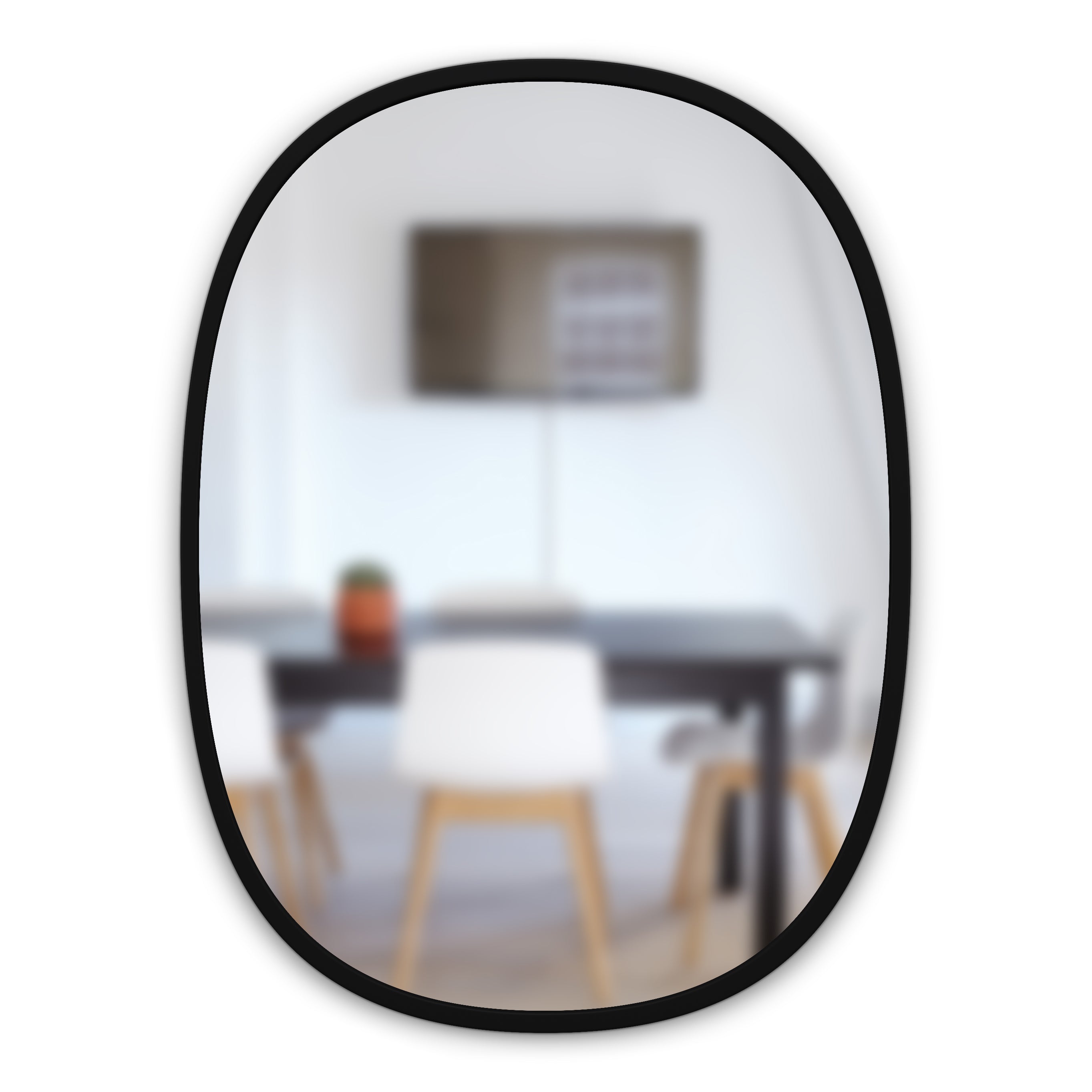 Umbra Hub Spiegel Ovaal - Zwart