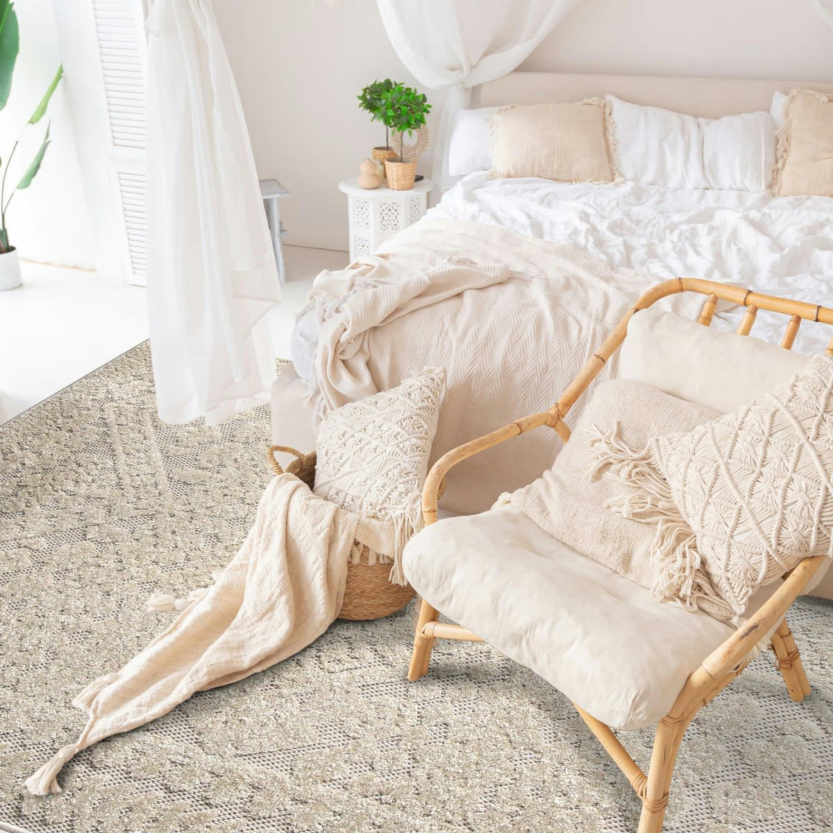 DEHORS - Tapis intérieur-extérieur en polypropylène beige 160x230