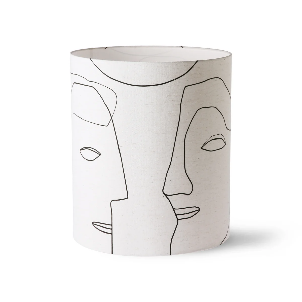 HKliving - Printed Faces Lampenschirm, L