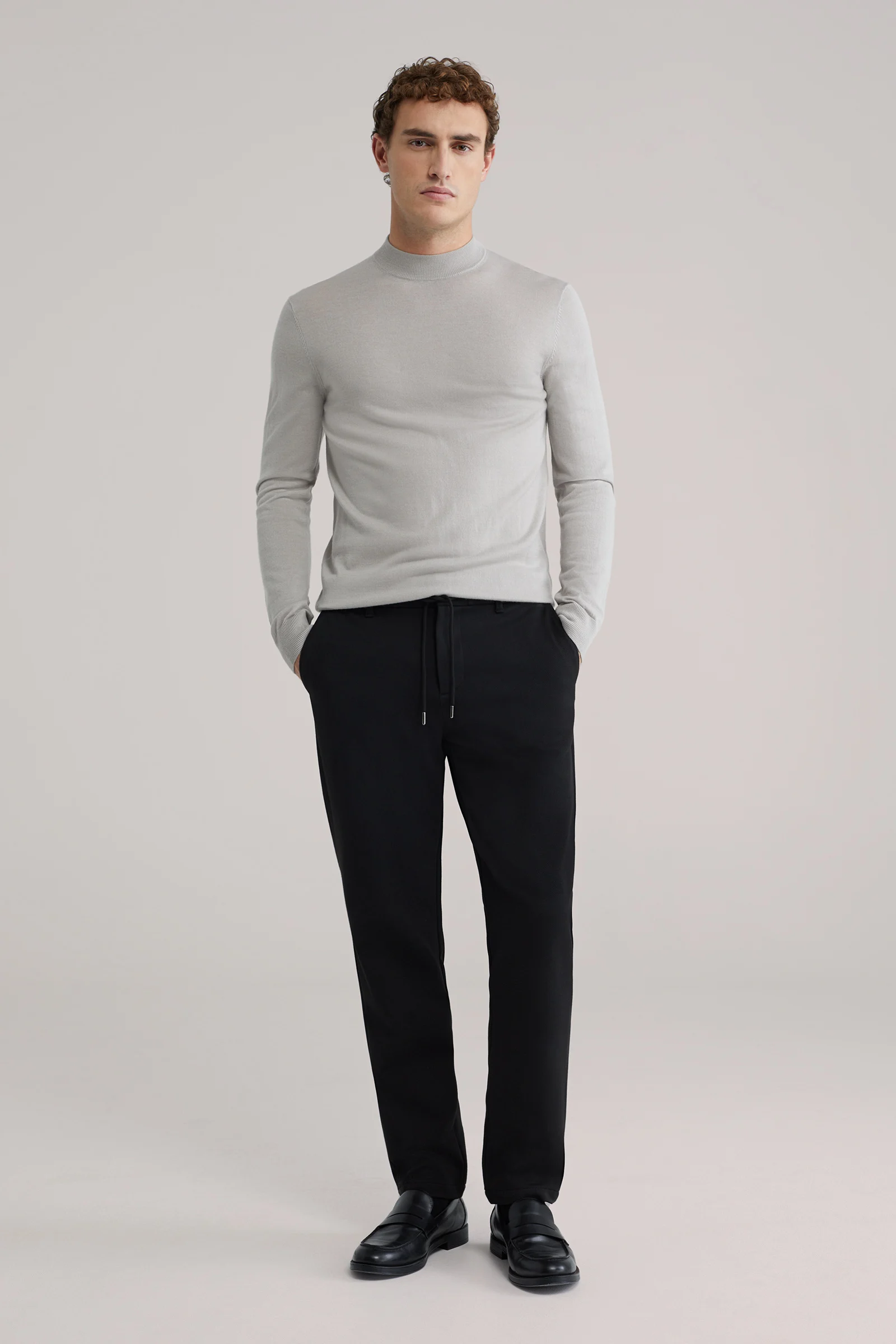 Heren regular fit smart jogger met elastische tailleband