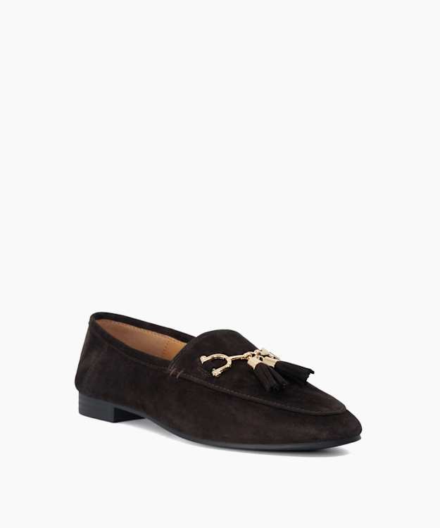 Greyby Brown - Suede Tassel-Detail Loafers