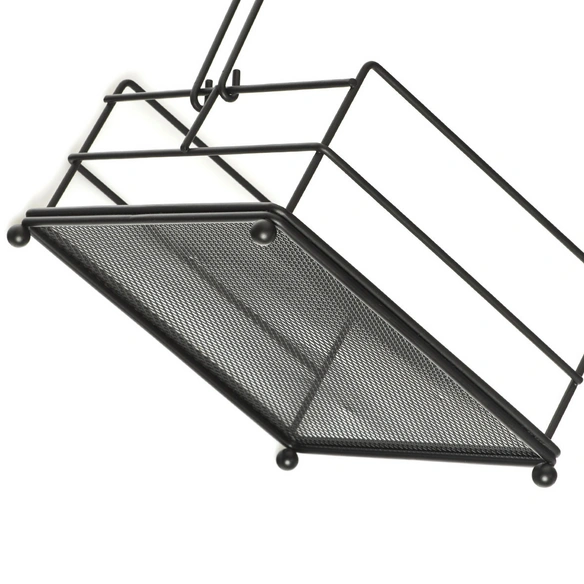 Tellerabtropfständer, Metall, schwarz