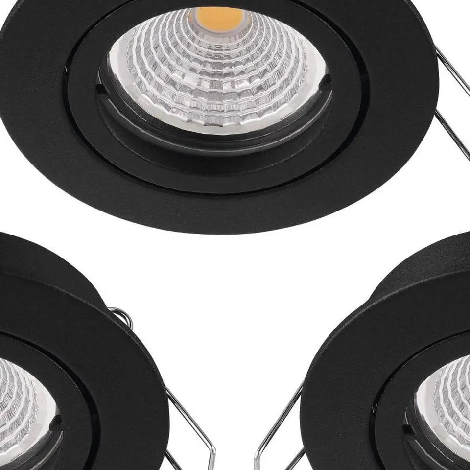 EGLOTedo1Inbouwspot-GU10-&Oslash;8cm-Zwart