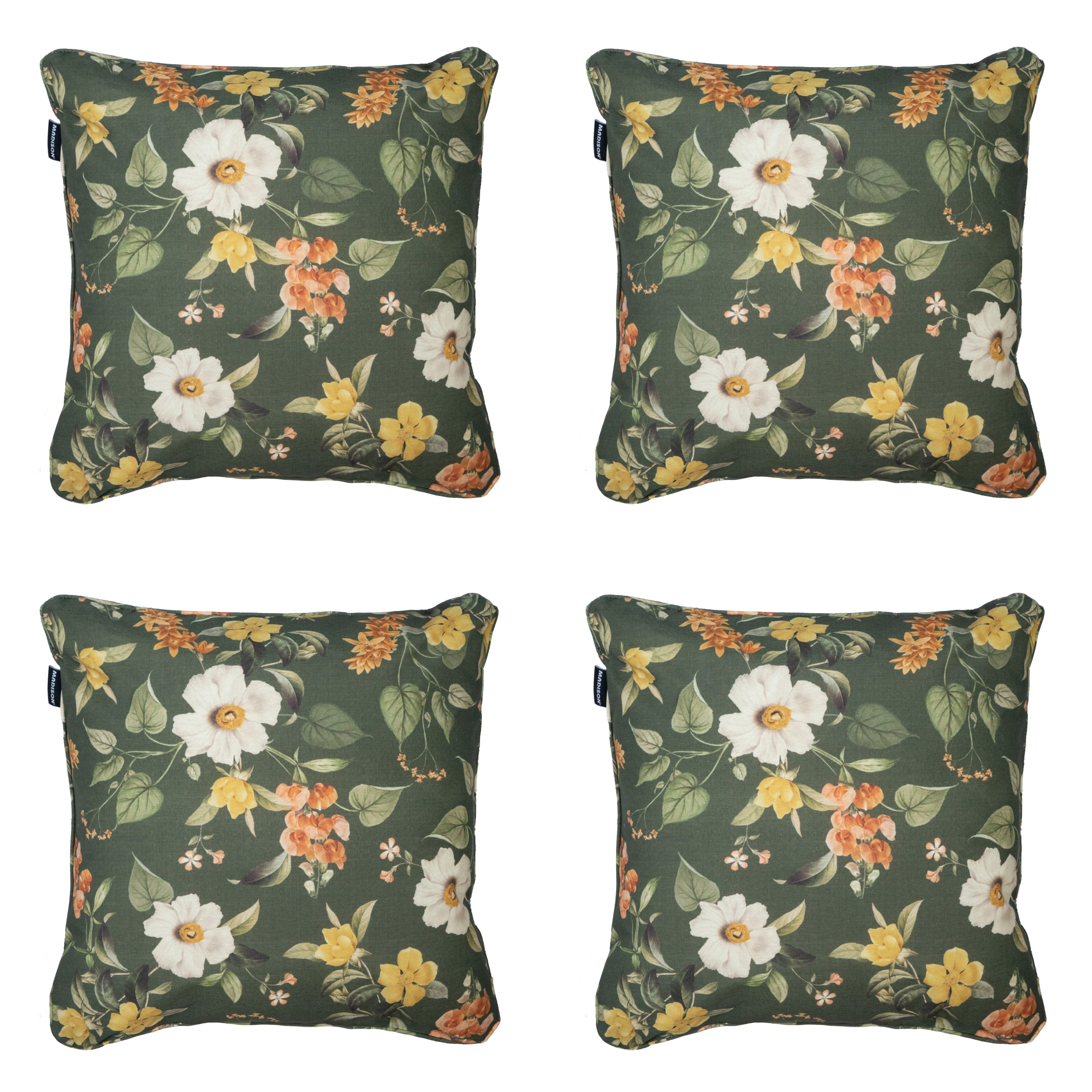 Madison sierkussen Julliete - multikleur - 50x50x10cm - set van 4