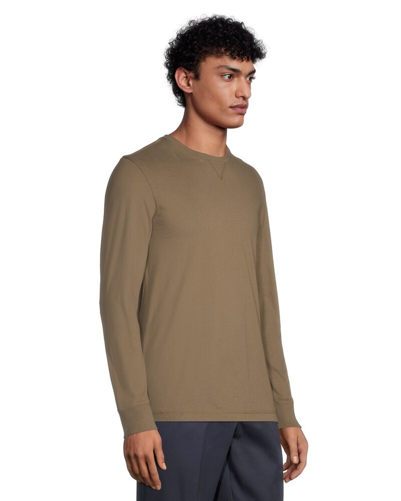 Men's Prendre Ma Pause Long Sleeve Crewneck Ultrasoft Cotton Work T Shirt