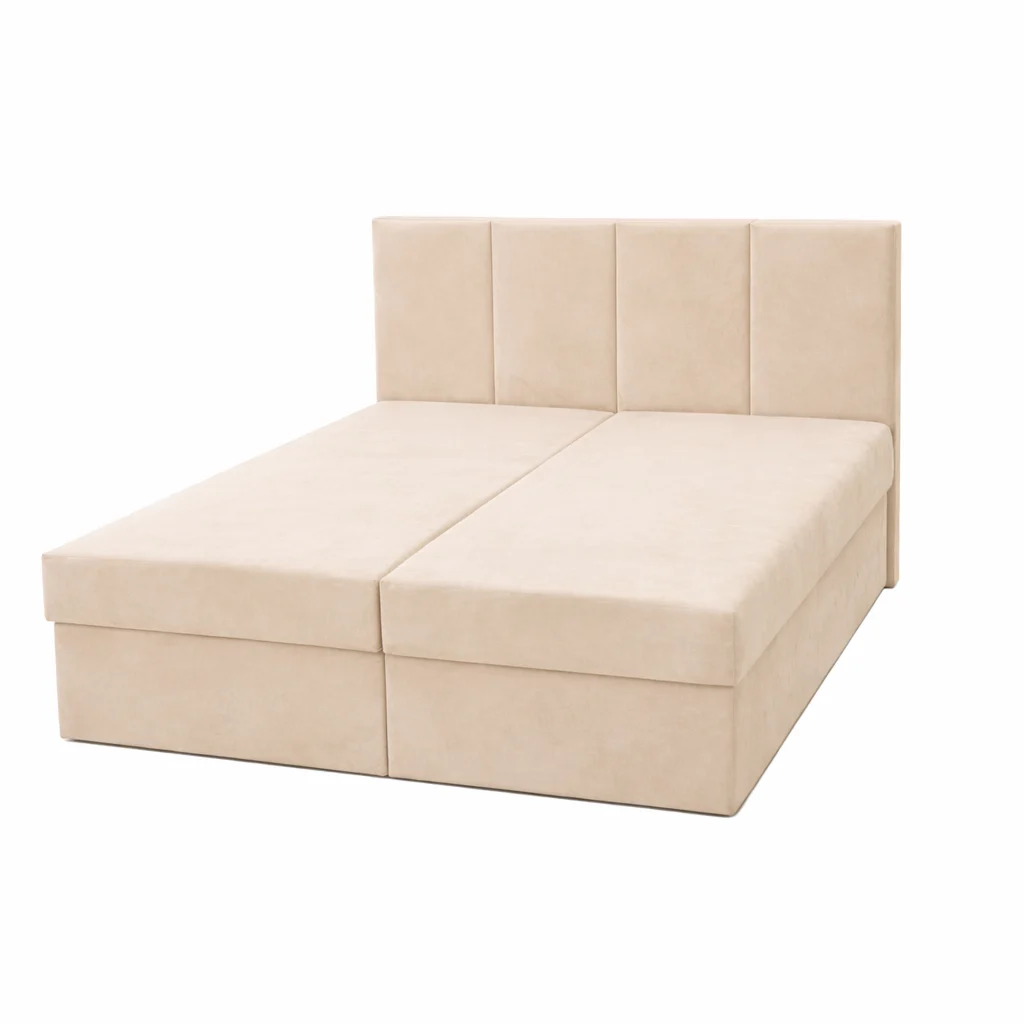 Łóżko kontynentalne DREAM1 120/200 w tkaninie Riviera 21