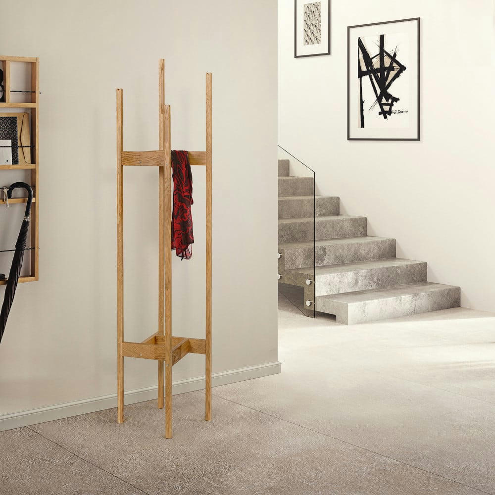 HILBERT - Porte-manteaux en bois clair