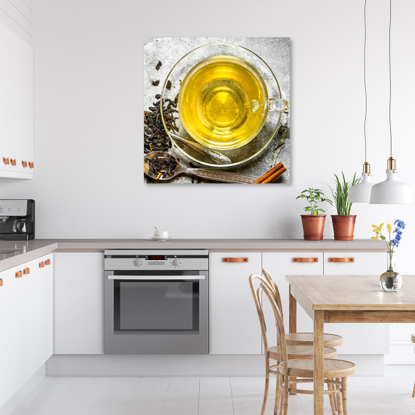 Feeby Obraz na płótnie, Aromatyczna herbata 30x30