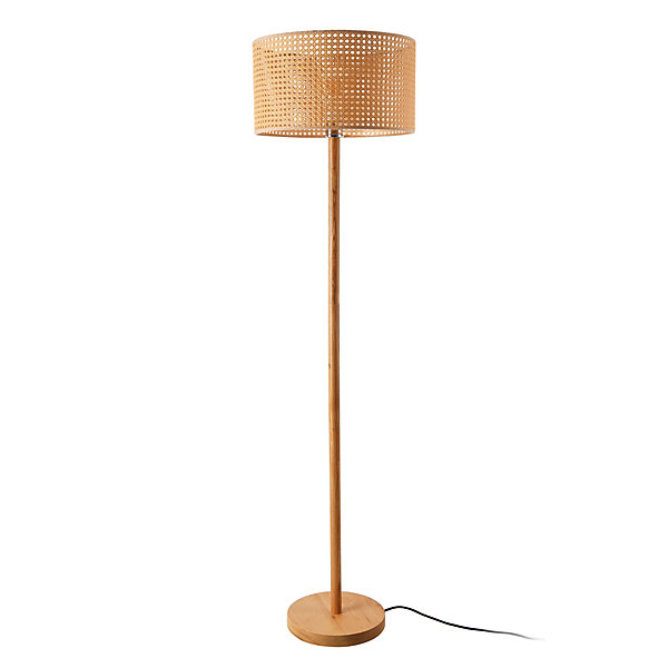 Lampadaire Rochdale hauteur 154 cm E27 jaune-brun lux.pro