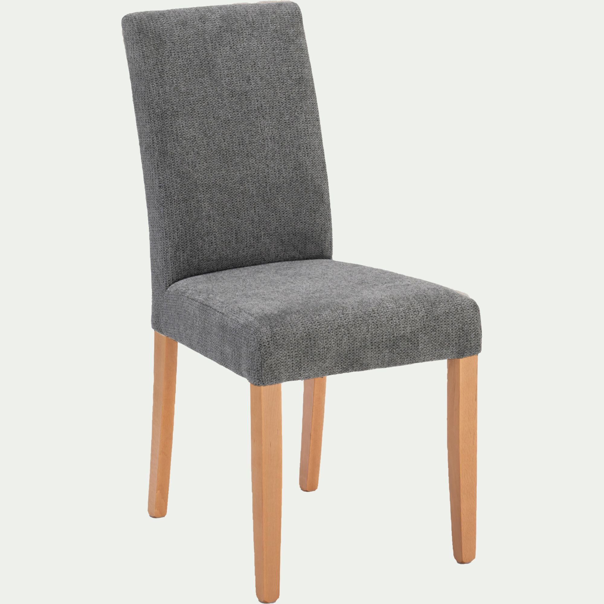 LUKAVAC - Chaise en tissu sans accoudoirs - gris