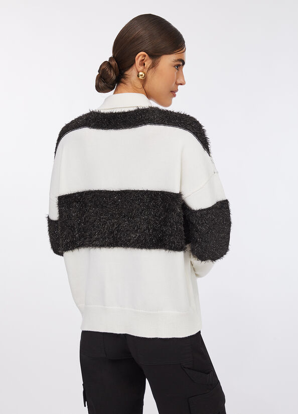 Polo in lana a righe