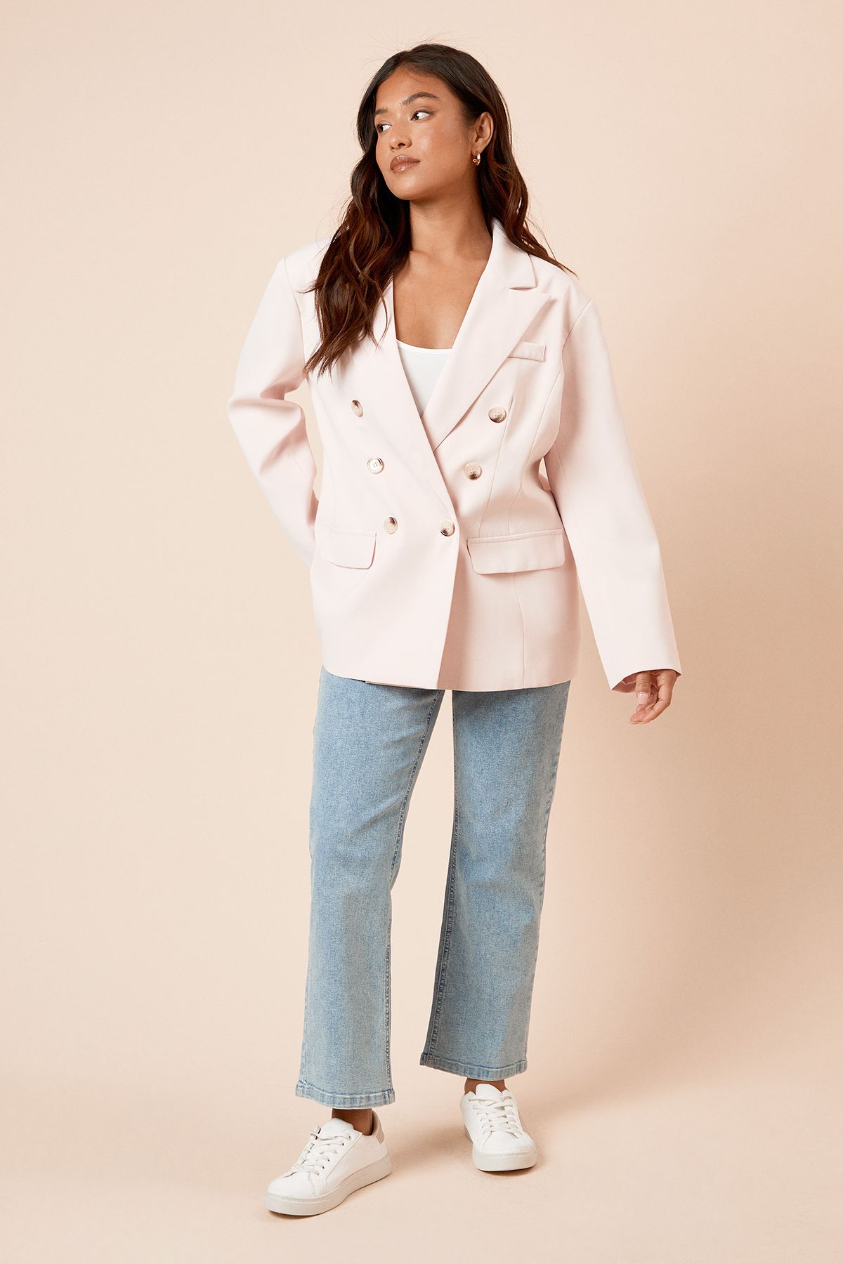Dorothy Perkins Petite Oversized Double Breasted Blazer