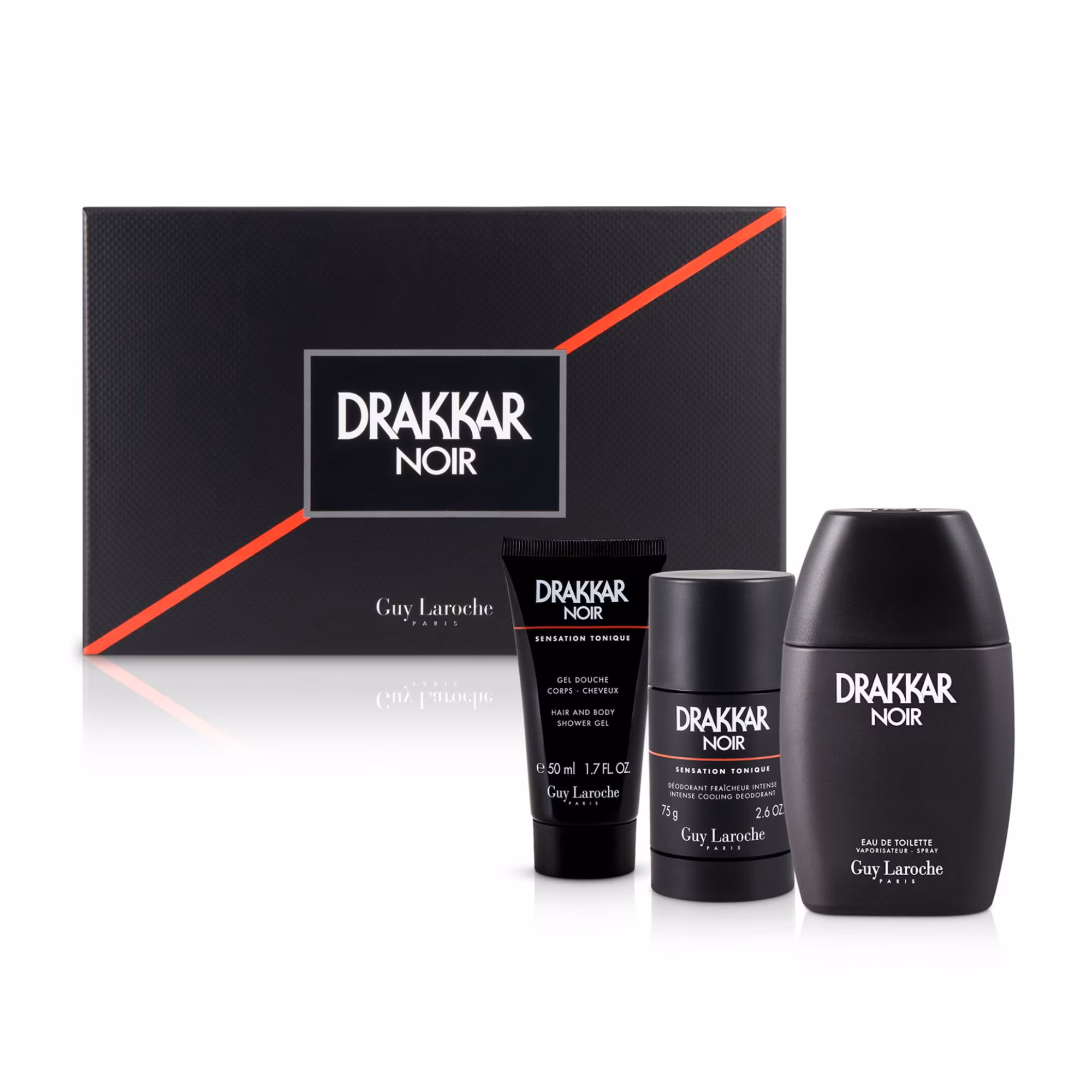 DRAKKAR NOIRCoffret - eau de toilette + gel douche + déodorant stick