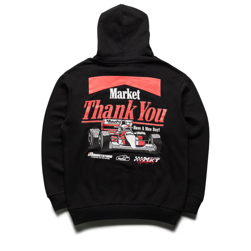 Market Have A Nice Race Hoodie - Washed Black