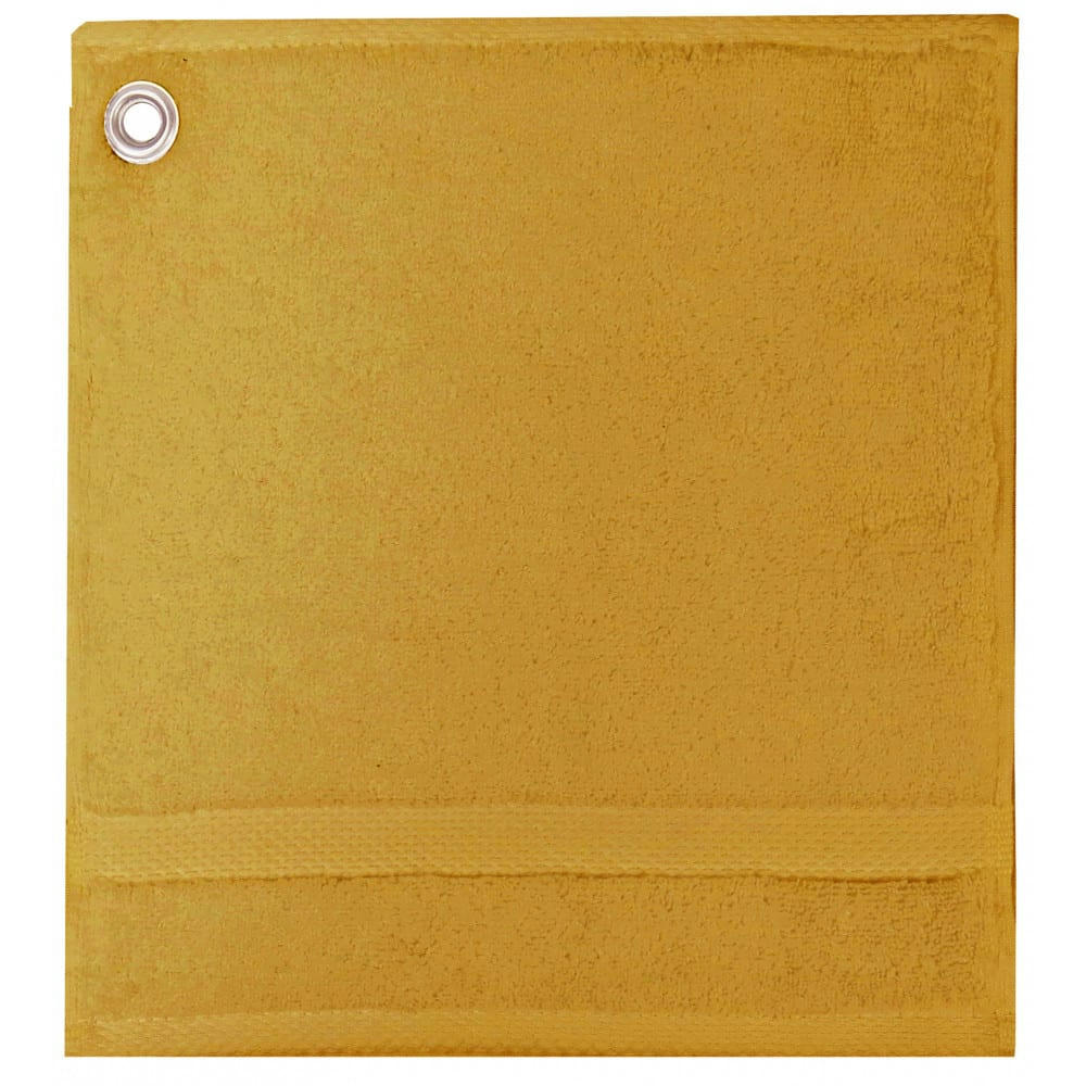 - Carre avec oeillet  pur coton orange 30x30