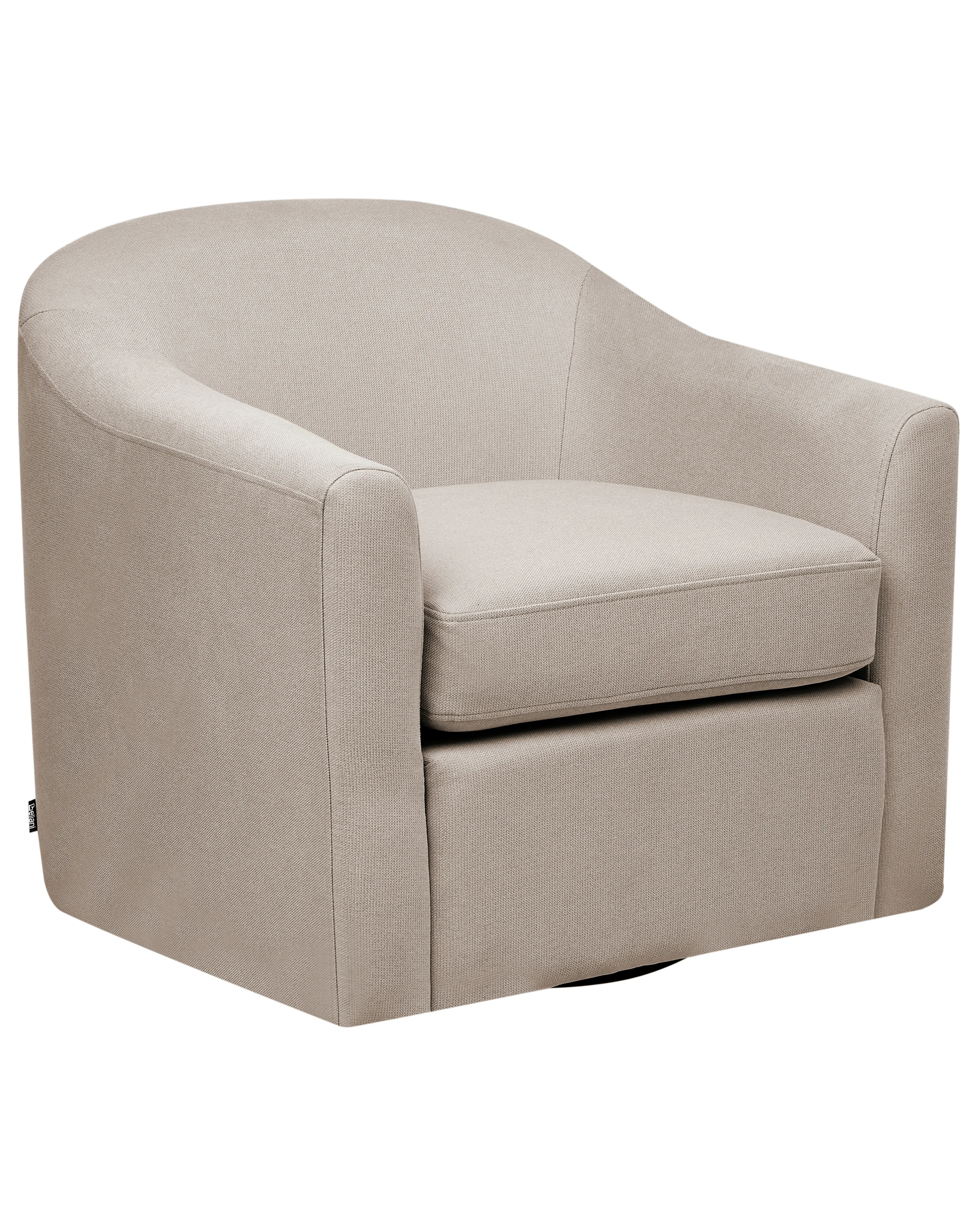 Swivel Armchair MAGNOR Fabric Taupe