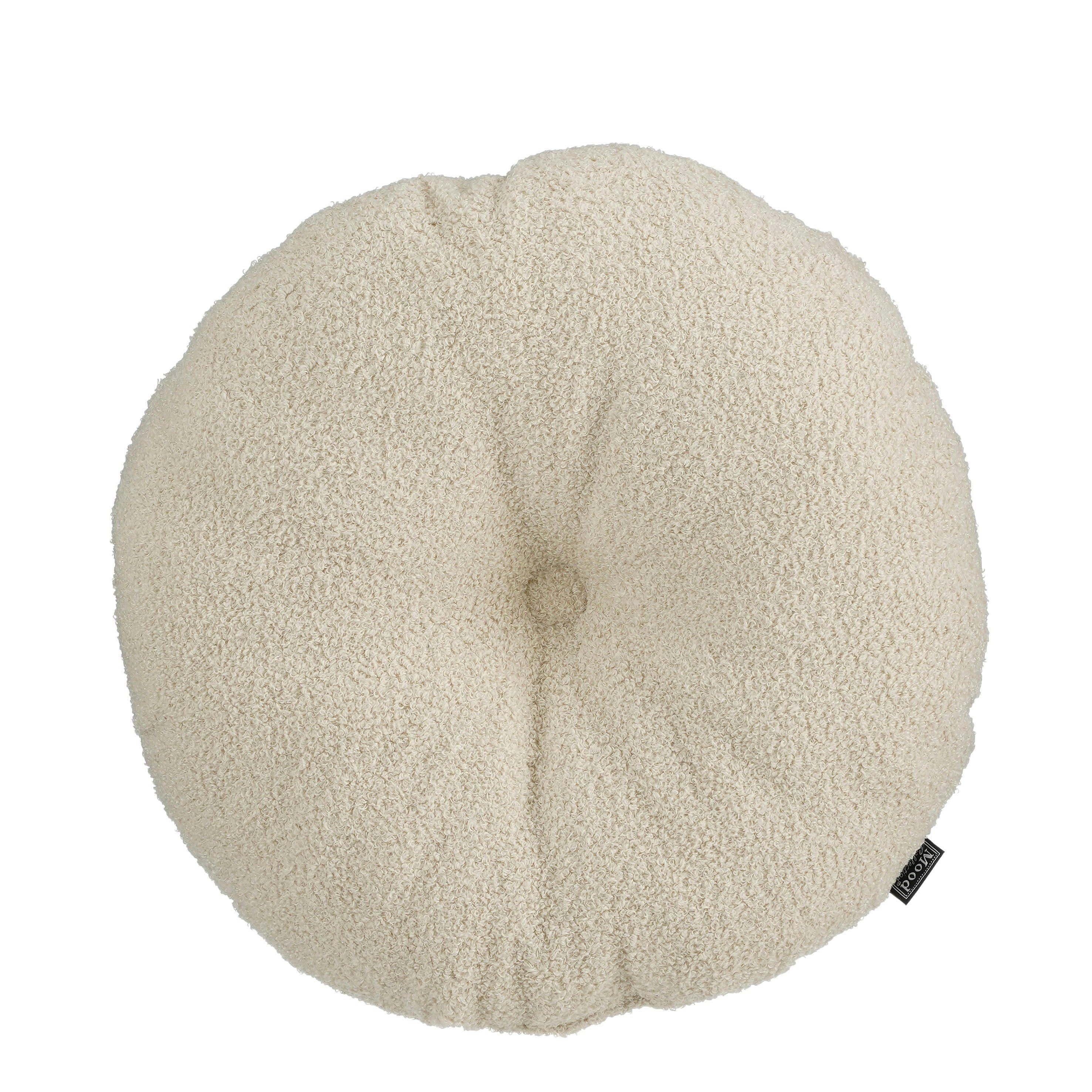 NADINE - Coussin en polyester recyclé beige D40