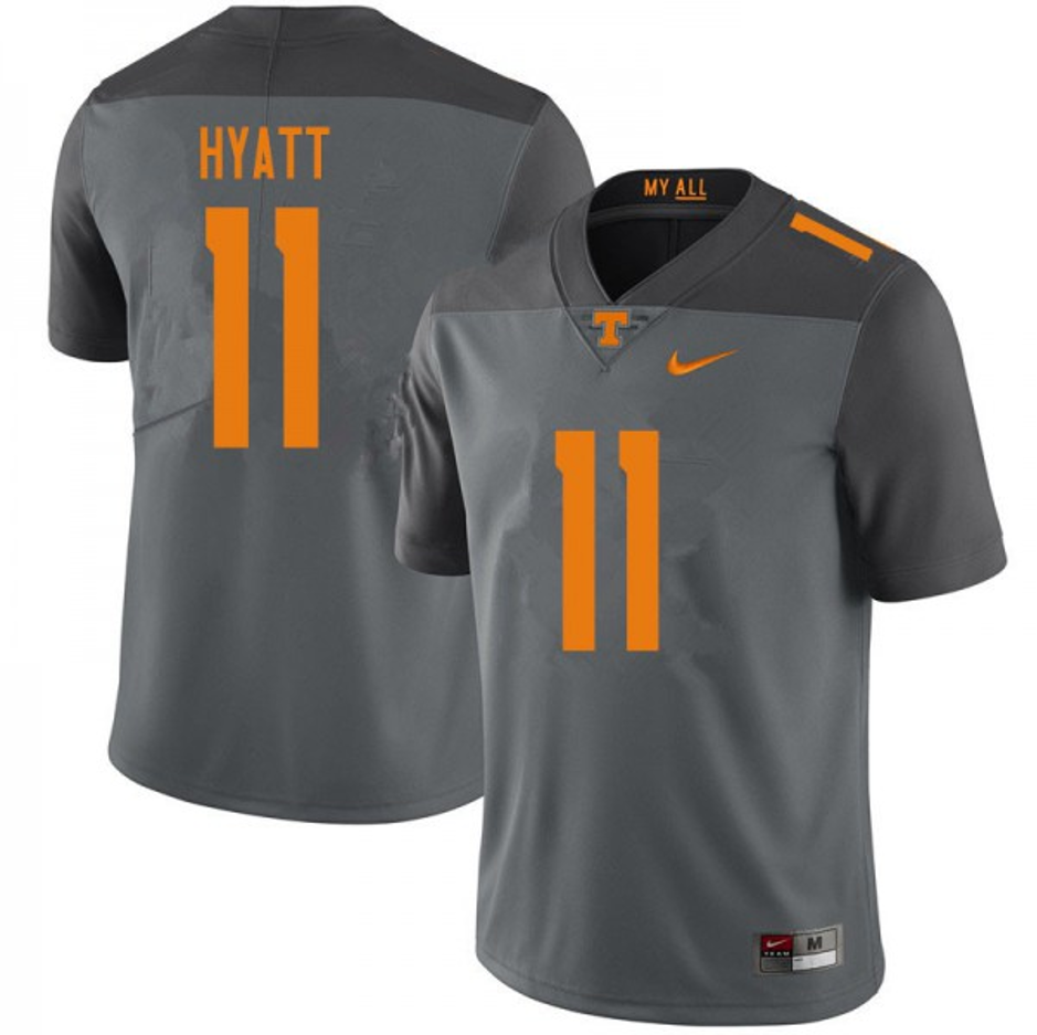Jalin Hyatt Tennessee Volunteers Nike Player Game Jersey - Tennessee Gray