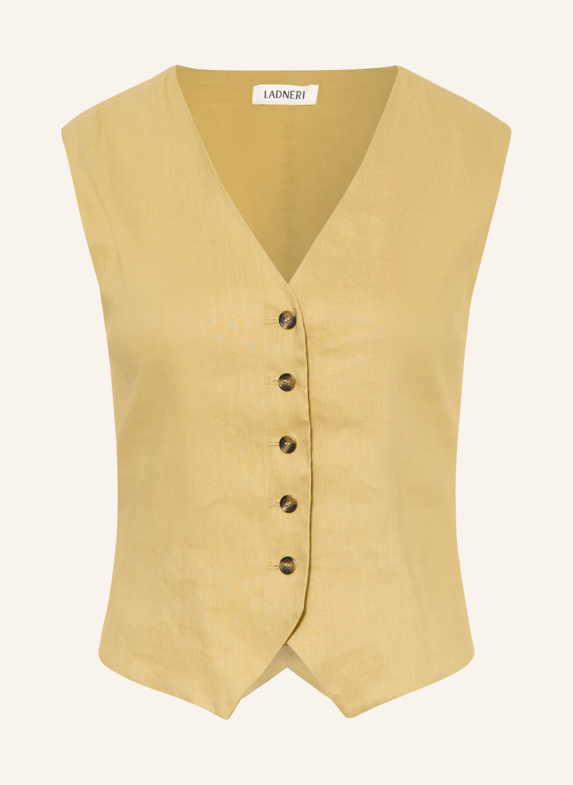 LADNERI Blazerweste HELENA mit Leinen