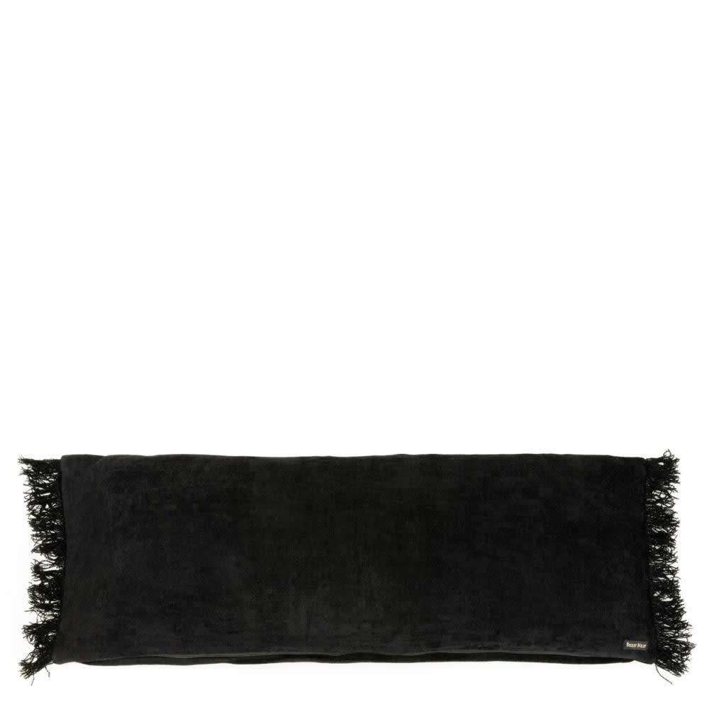 OH MY GEE - Coussin en velours noir 35x100