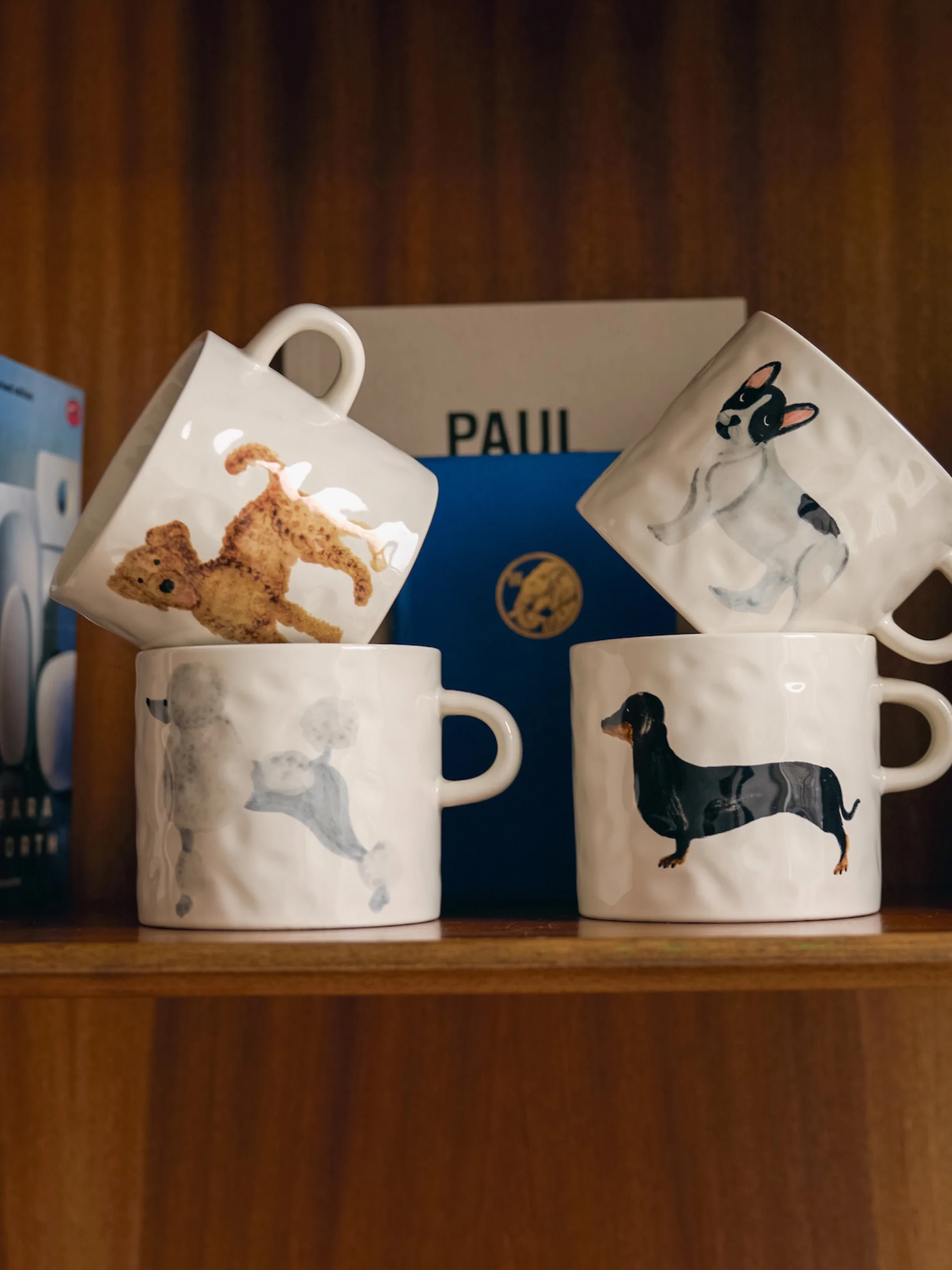 Handbemalte Keramik-Tasse Labradoodle