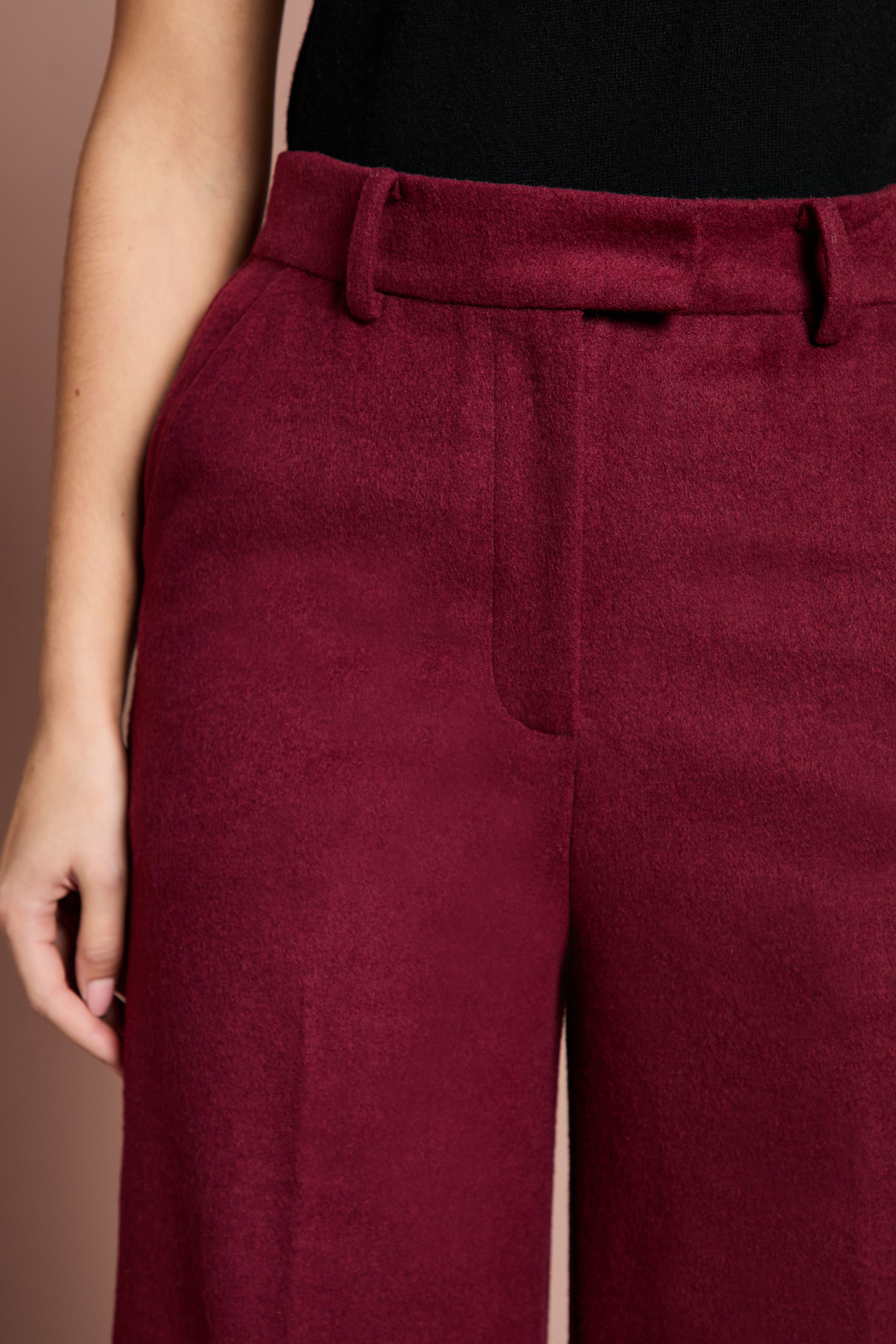 Coast Lisa Tan Wool Blend Trouser