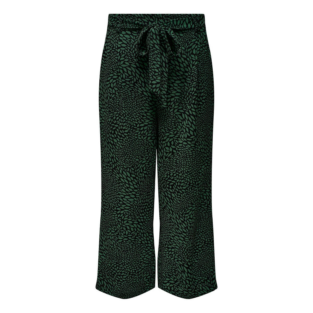 Pantalon  large imprimé, à nouer