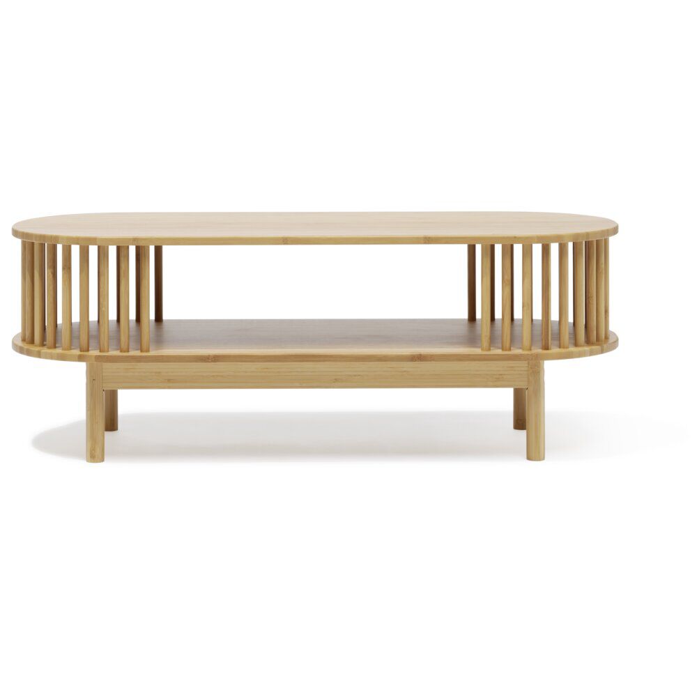 Table basse Gaïa bambou naturel - L100xP39xH36,5cm
