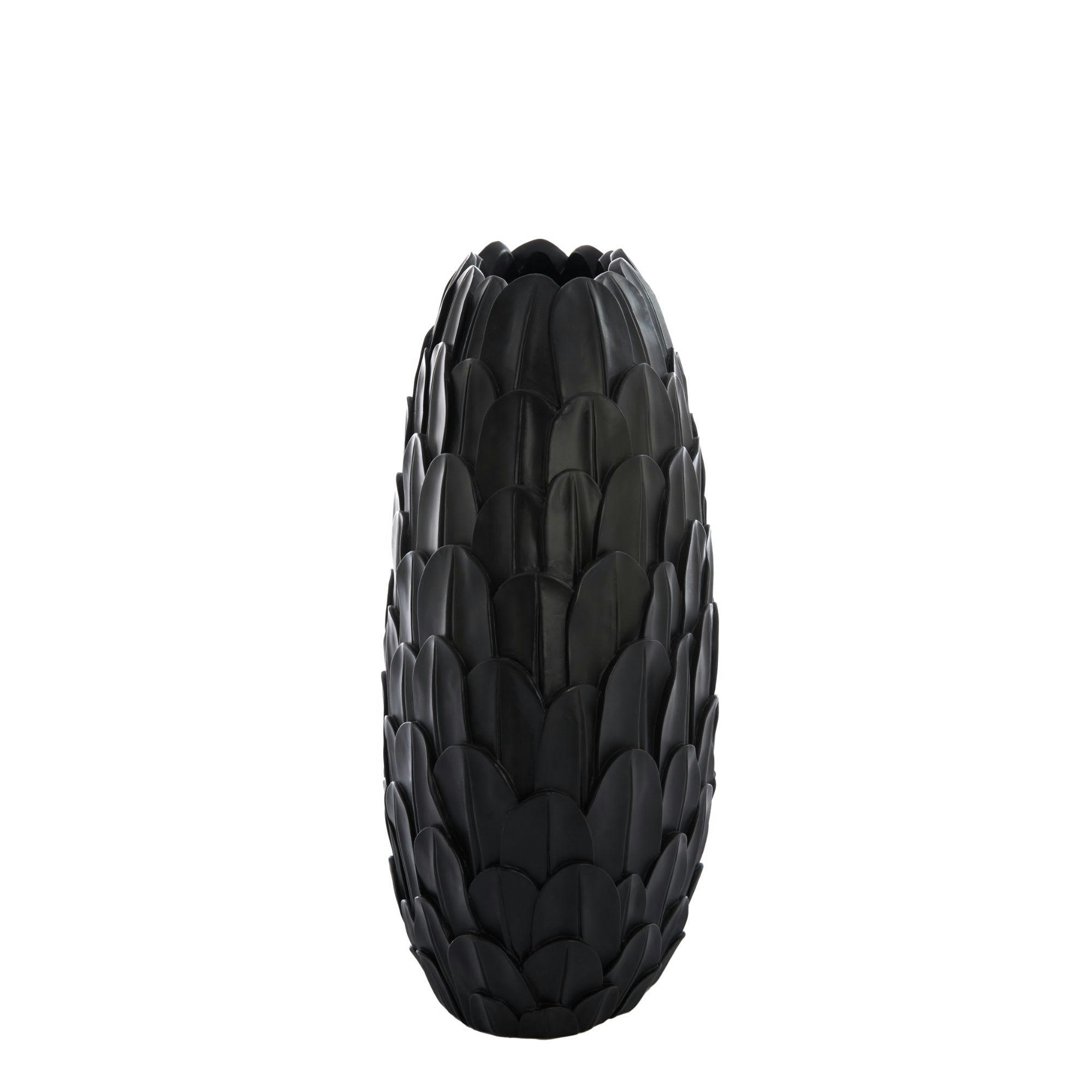 FEDER - Vase noir plastique 37x23x50cm