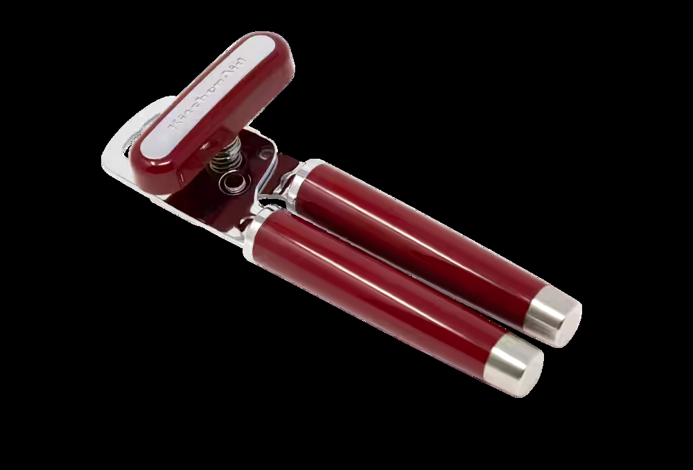 KitchenAid Gourmet Hard Handle Stainless Steel Can Opener, Red
