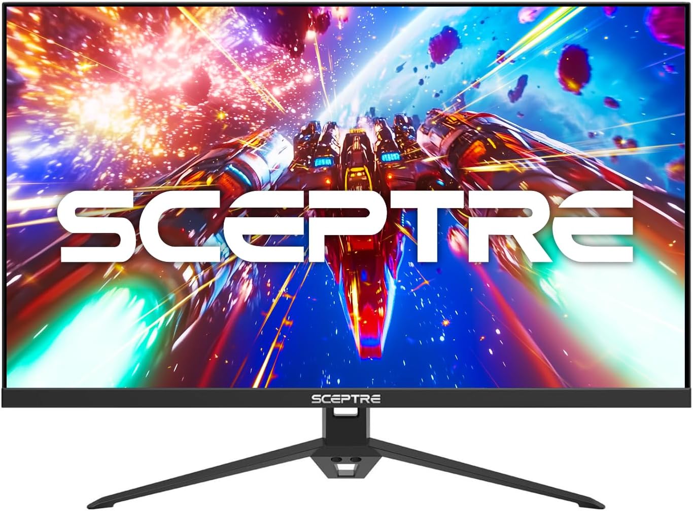 Sceptre New 27-Inch Gaming Monitor  FHD 1080p  Up to 180Hz  1ms  DisplayPort  HDMI x3  FreeSync  FPS/RTS  100% sRGB  Built-in Speakers  Machine Black (E275B-FPT165 Series  2026)