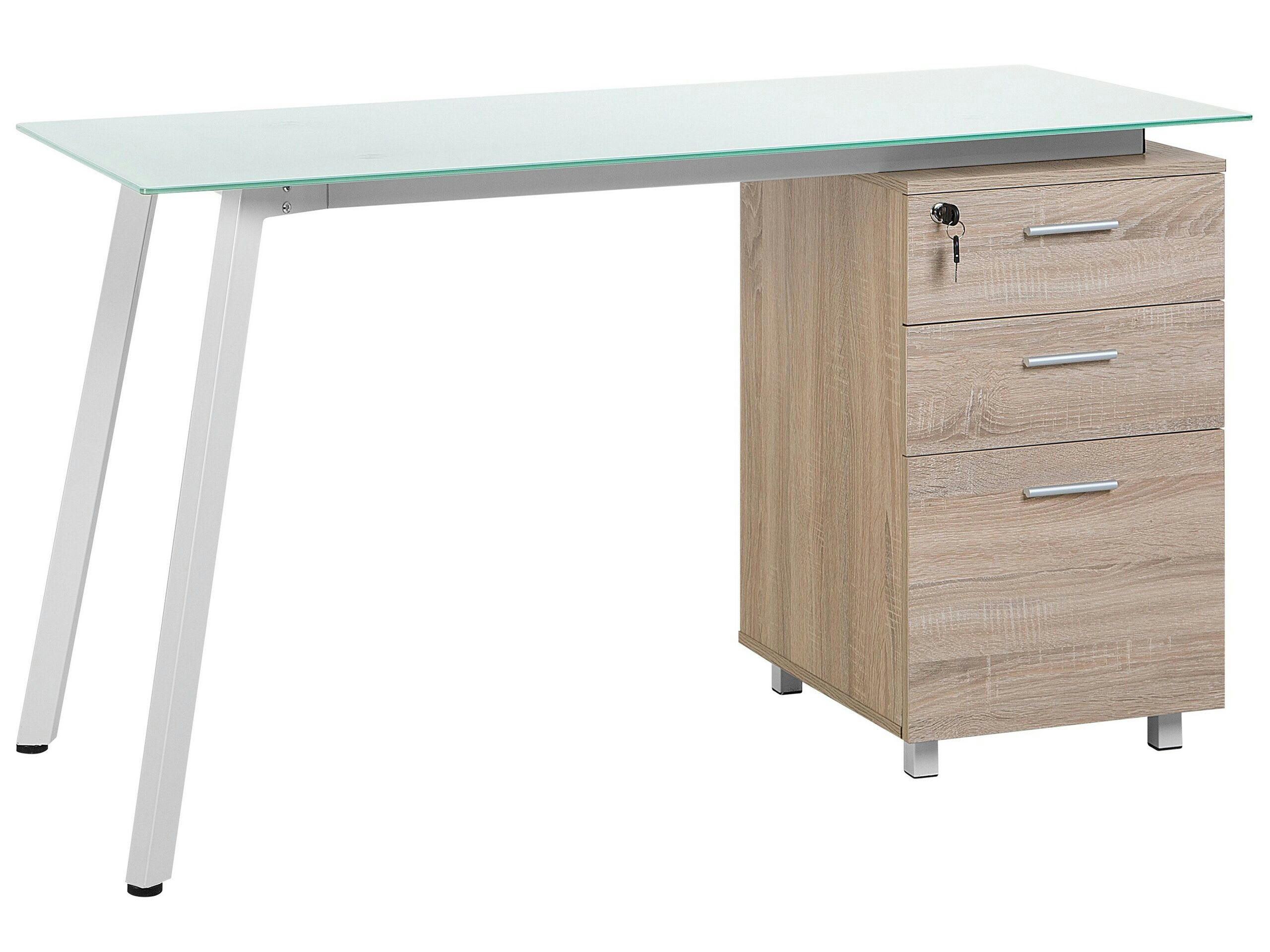 MONTEVIDEO - Bureau blanc bois 130 x 60 cm