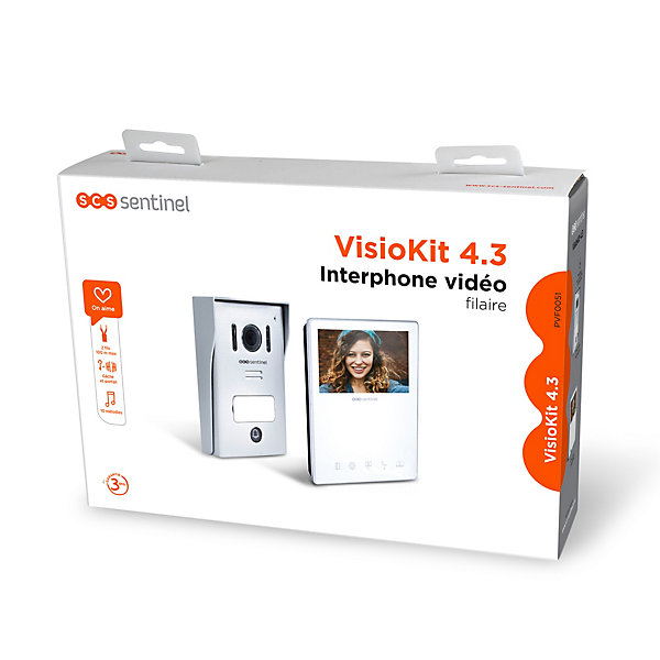 Interphone vidéo filaire VisioKit 4.3 SCS Sentinel