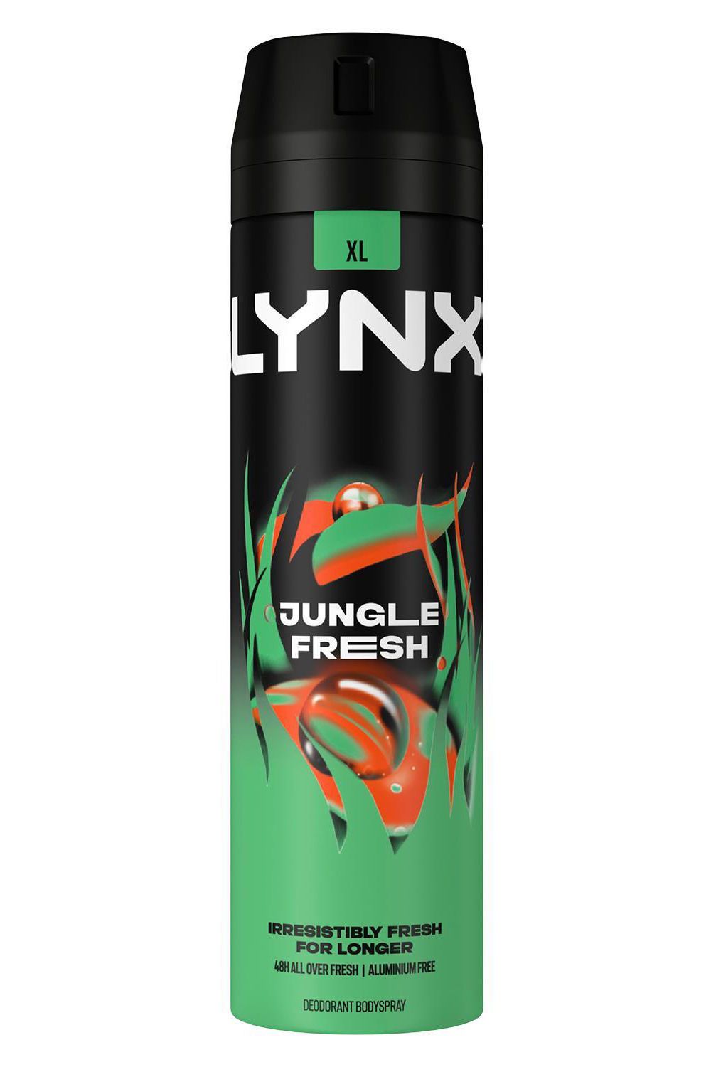 Lynx Jungle Fresh Body Spray XL 48Hr HD Fragrance Deodorant, 200ml, 18 Pack