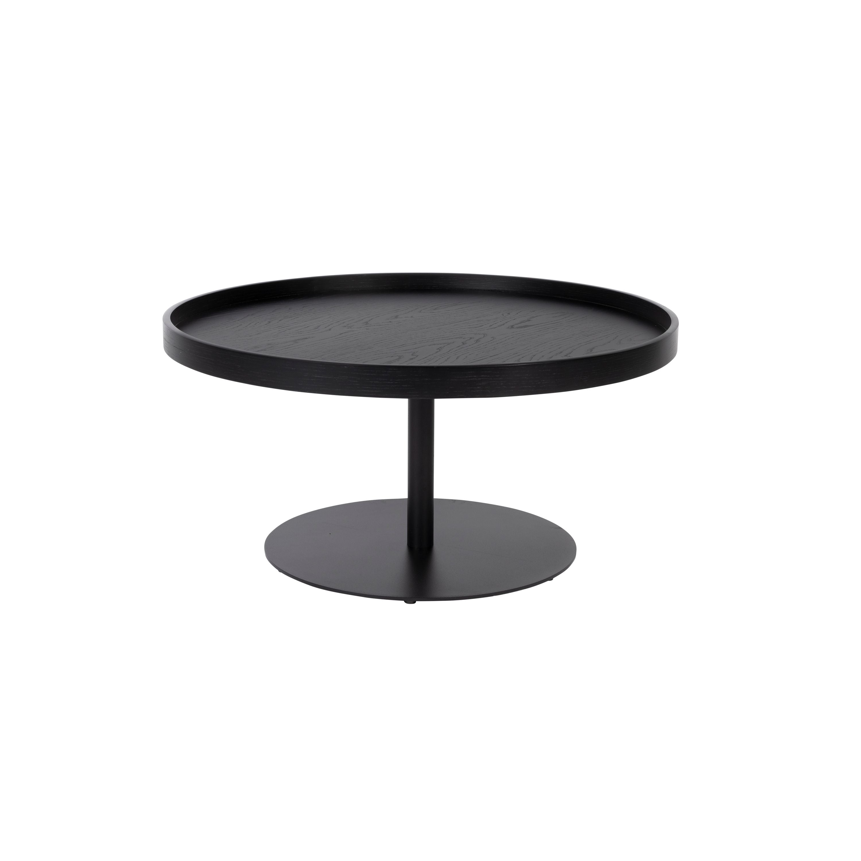 Housecraft Living Yuri Bijzettafel Rond 70x70 cm Hout Zwart