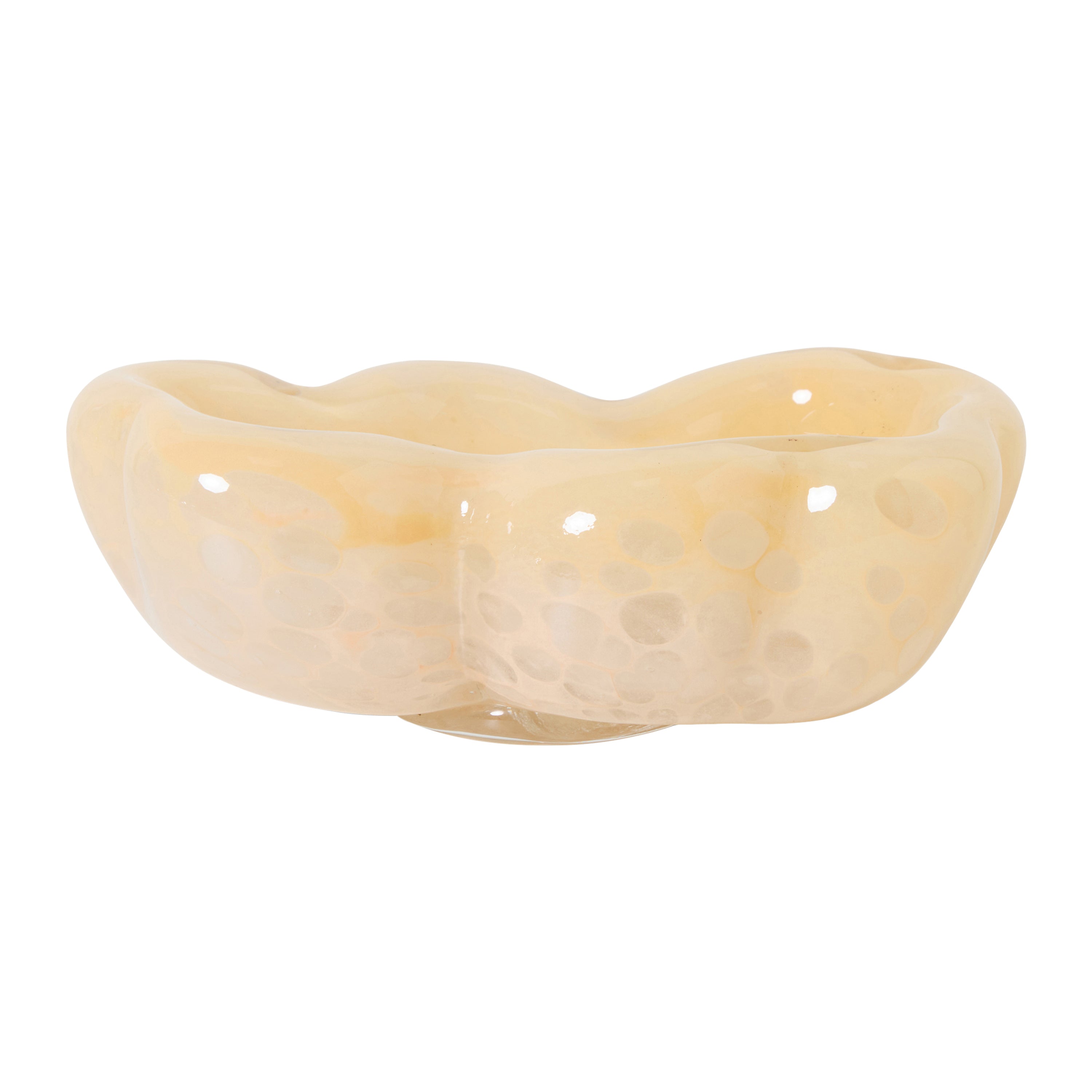 HKliving Glazen Schaal - Oyster