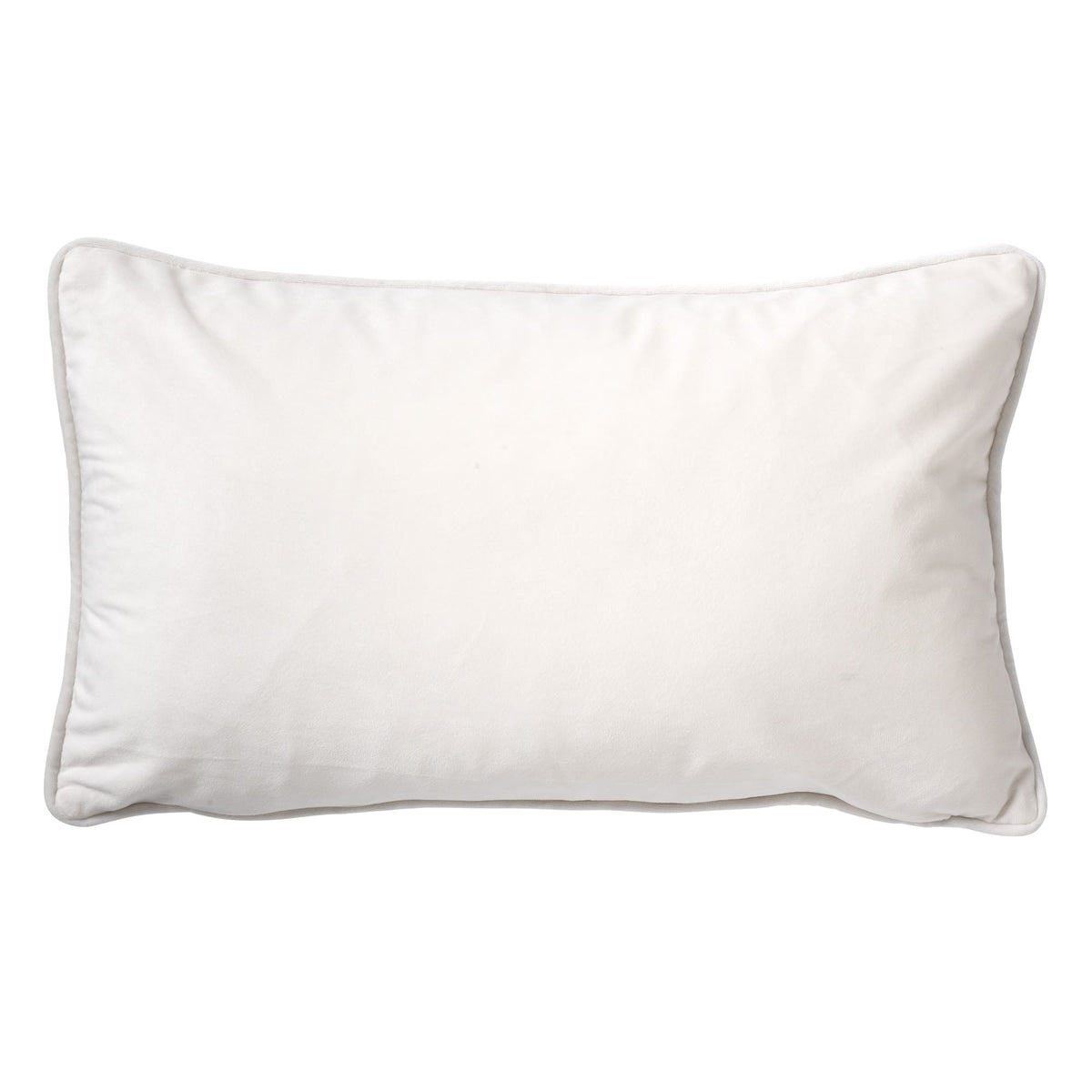 FINN - Sierkussen 30x50 cm - velvet - lendekussen - Snow White - wit