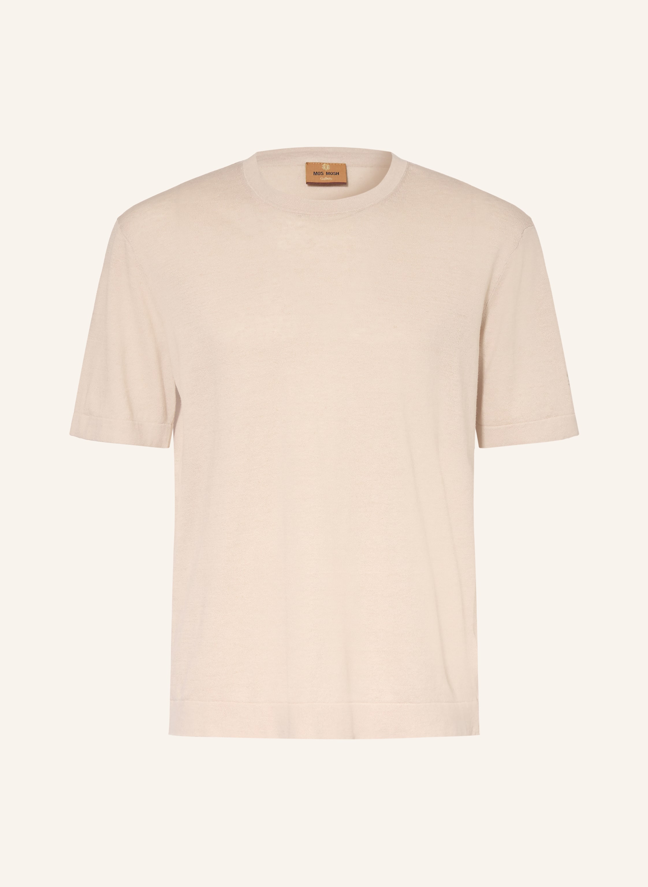 MOS MOSH Gallery Strickshirt MMGCROWE mit Leinen