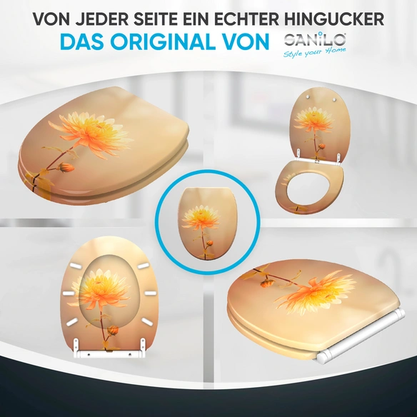 WC-Sitz »Mum«, mit Schnellverschluss Mum, Orange, Oval