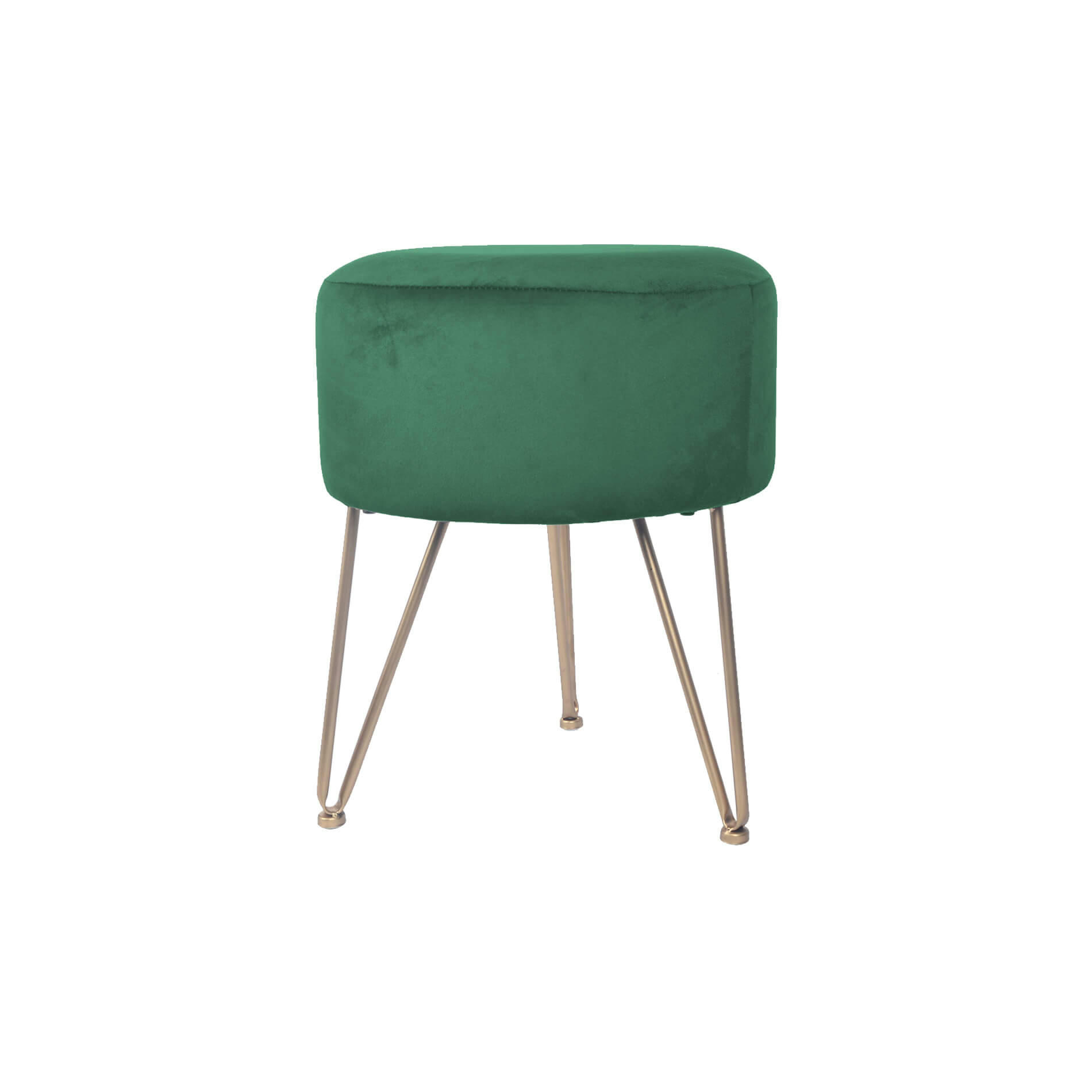 - Tabouret pouf 35x35x43 en velours vert