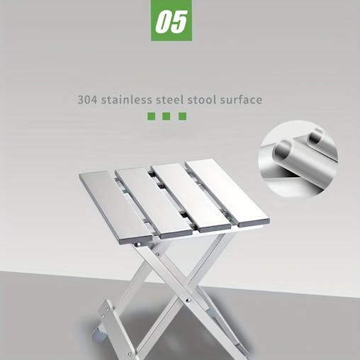 NNETM Ultra-Lightweight Folding Aluminum Camping Stool