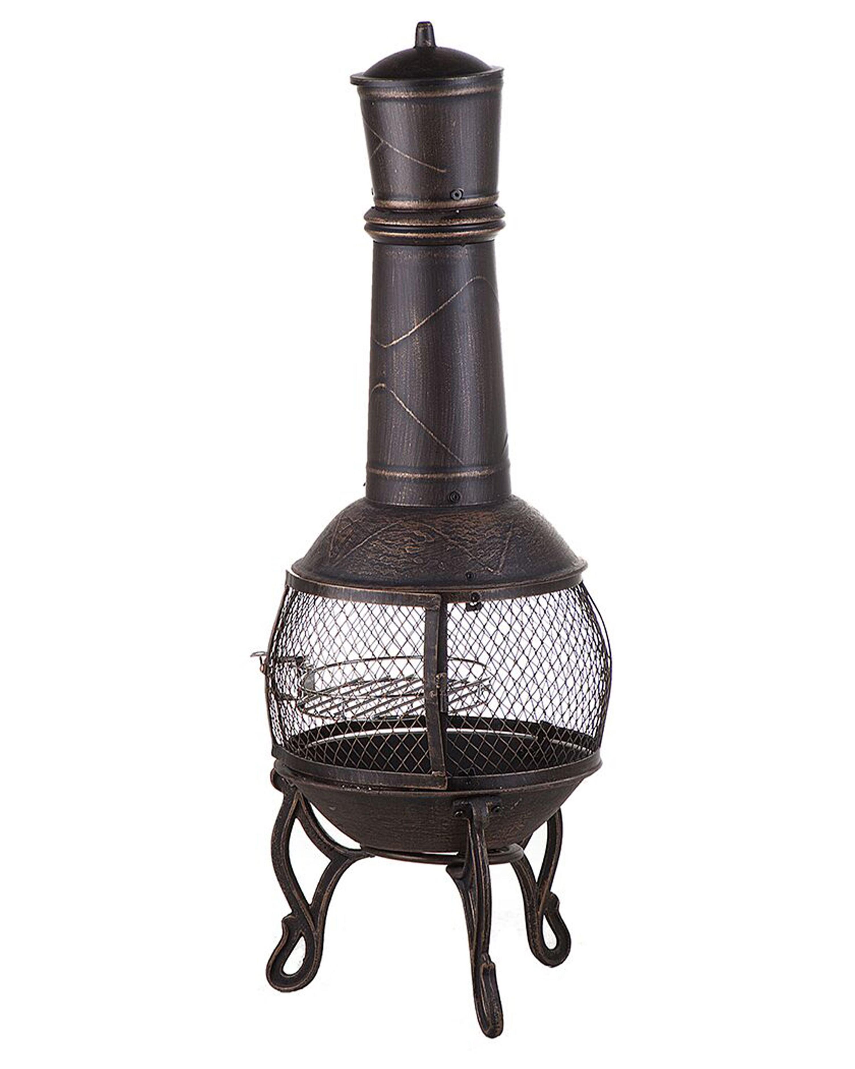 Grill Fire Pit TACORA Metal Black