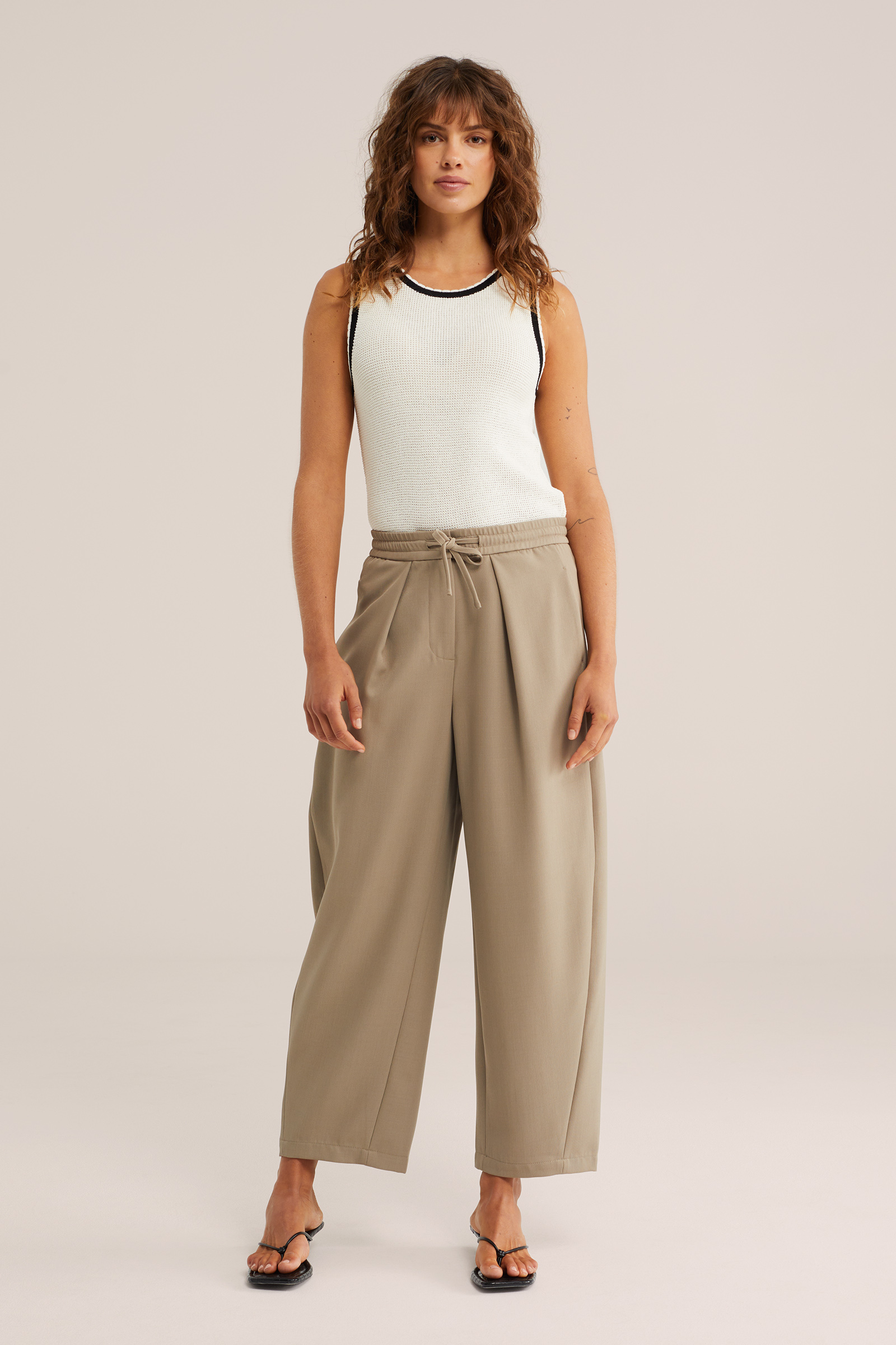 Dames gebreid singlet