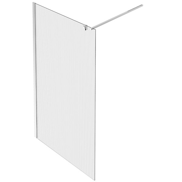 Paroi de douche JACOB DELAFON Contra flute 100cm   kit profilé Chromé